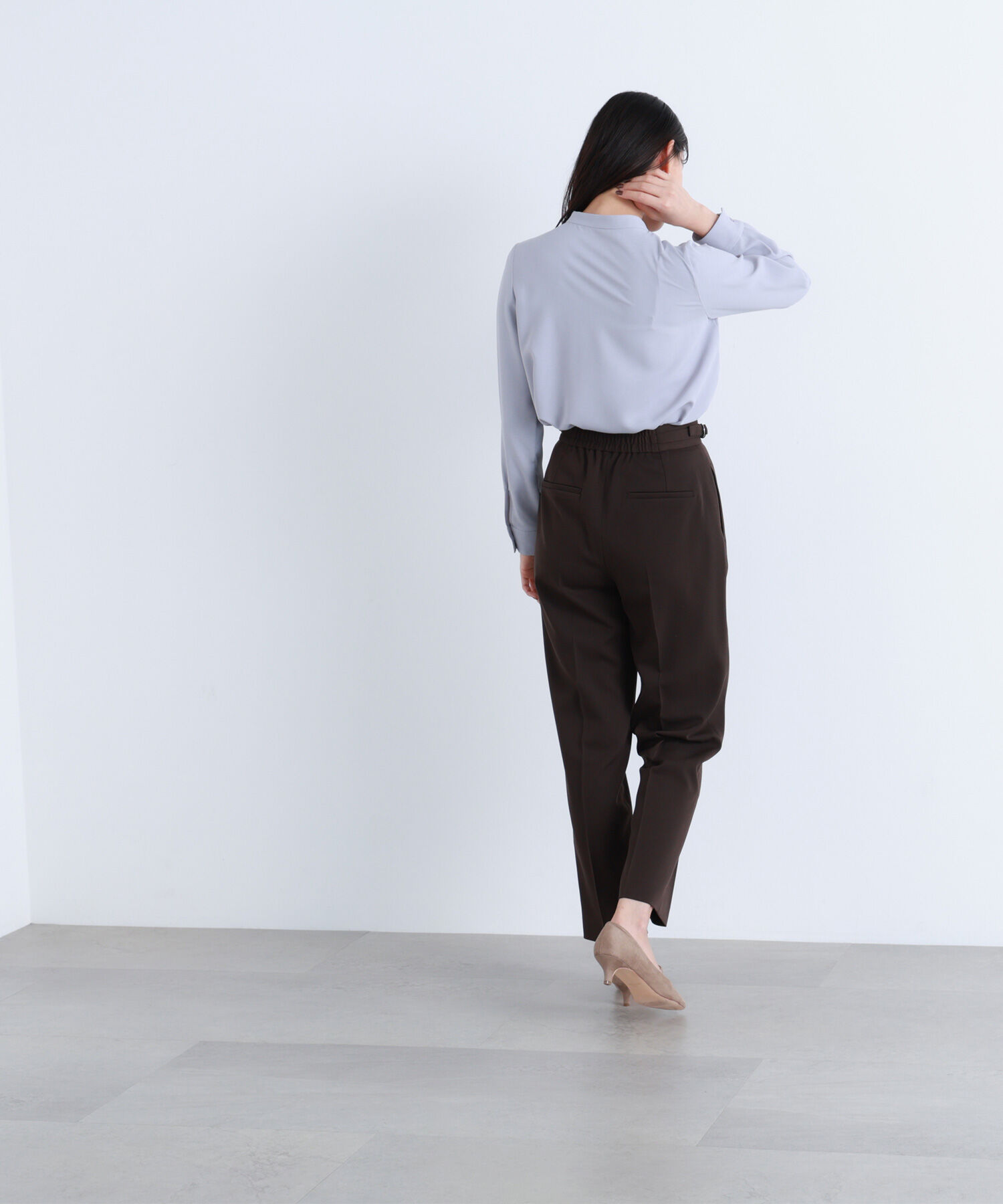  「サイドバックルテーパードパンツ」|その他|