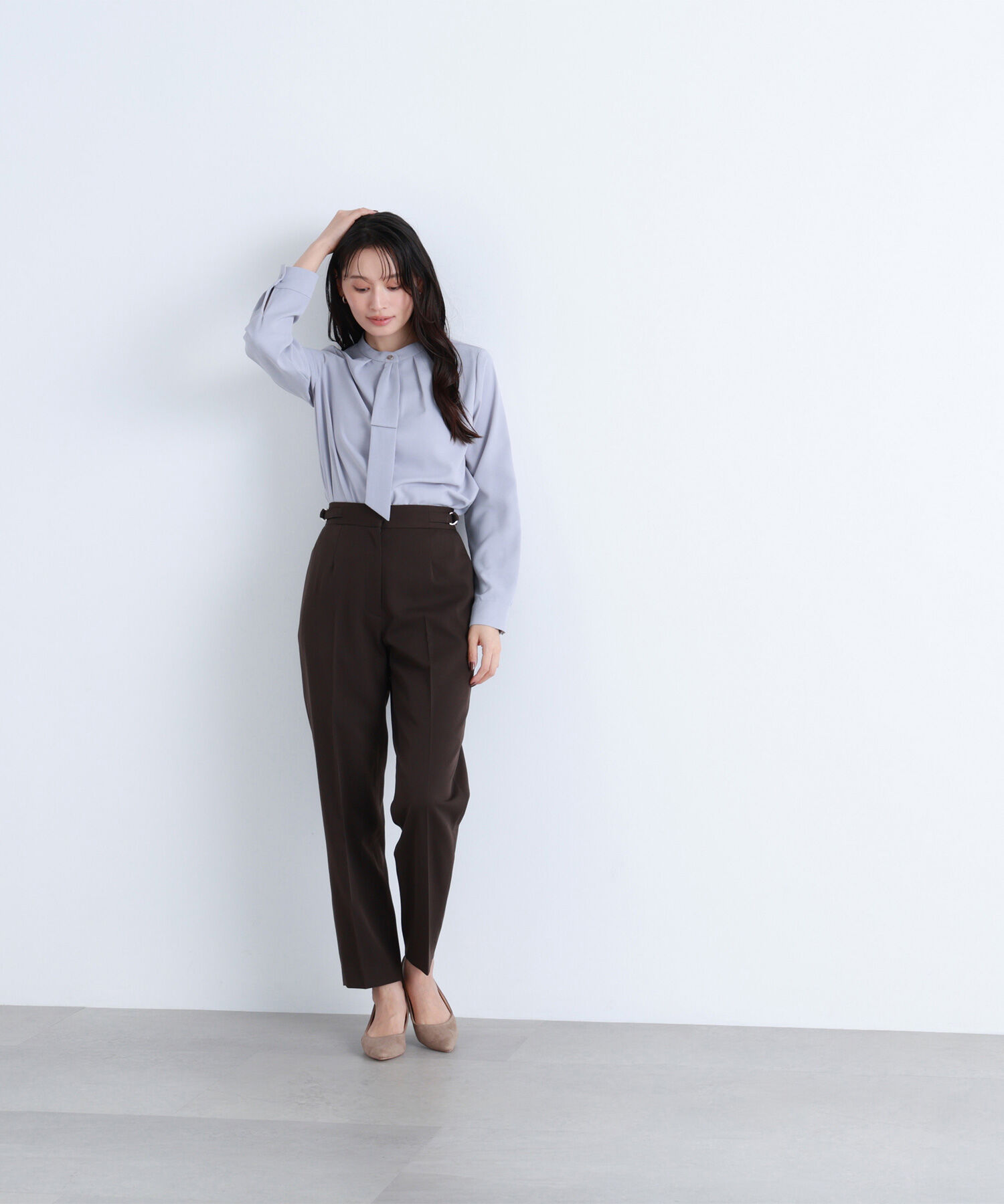  「サイドバックルテーパードパンツ」|その他|