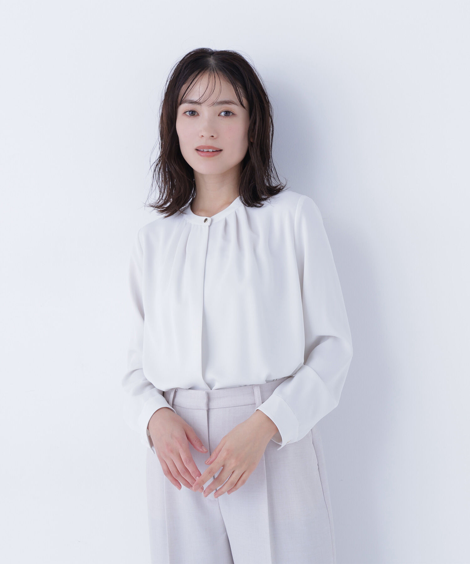  「フロントタックブラウス」|シャツ・ブラウス|