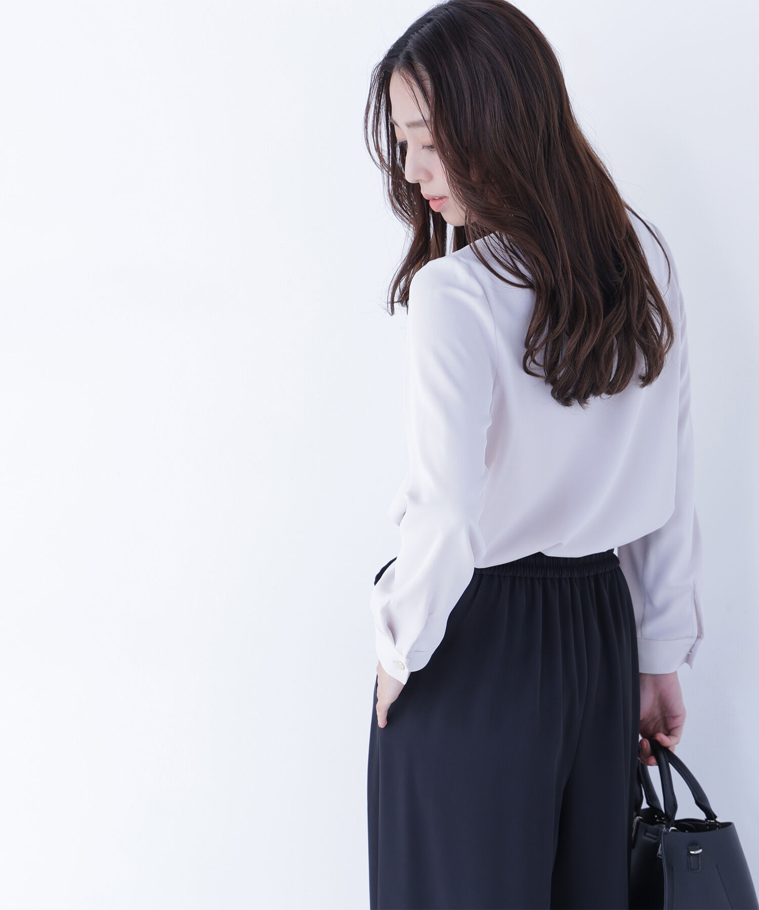  「フロントタックブラウス」|シャツ・ブラウス|