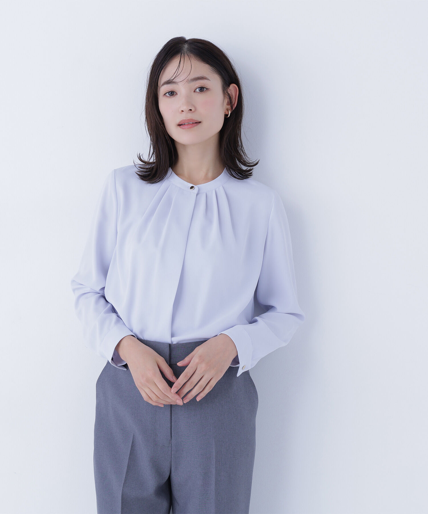  「フロントタックブラウス」|シャツ・ブラウス|