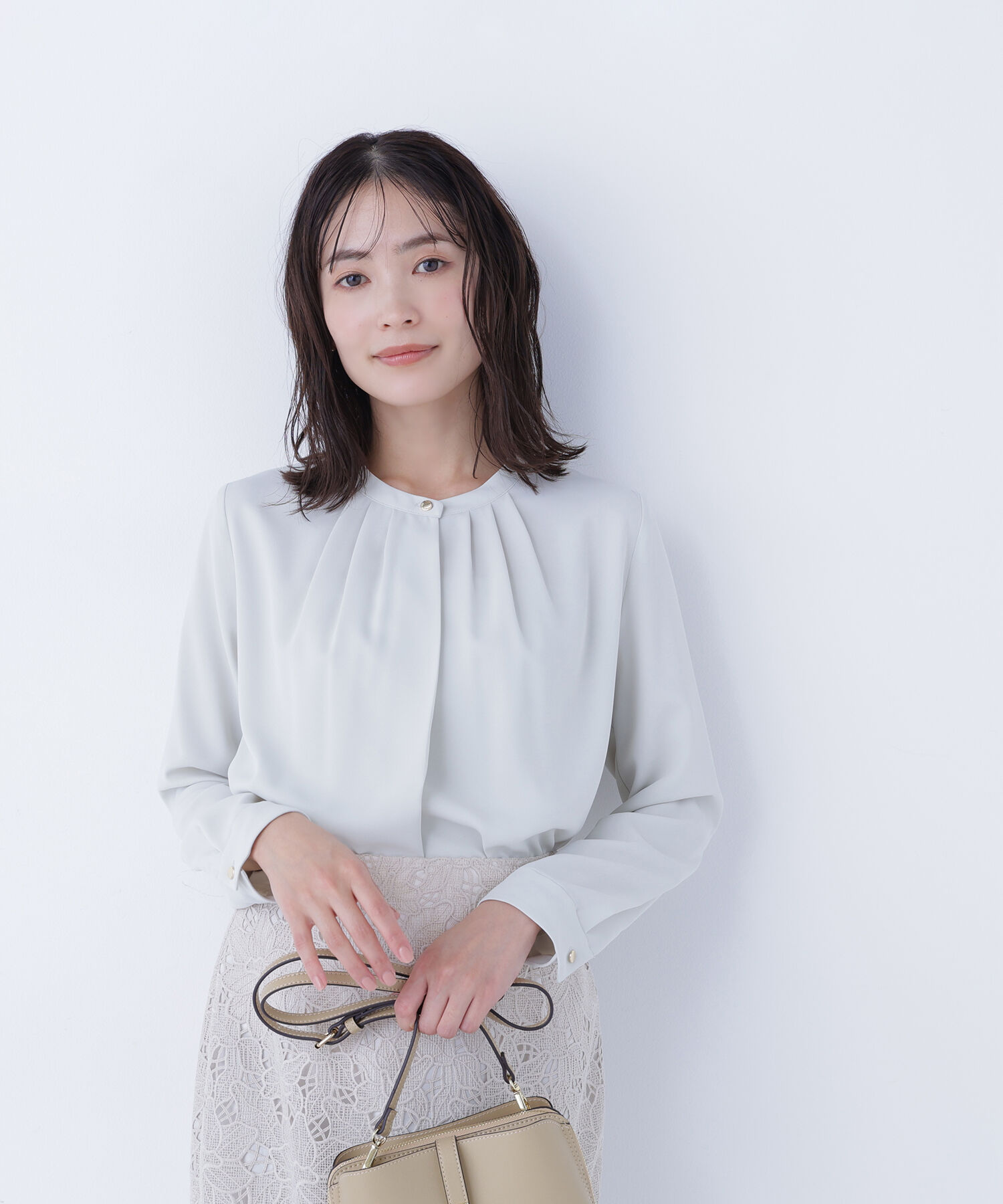  「フロントタックブラウス」|シャツ・ブラウス|