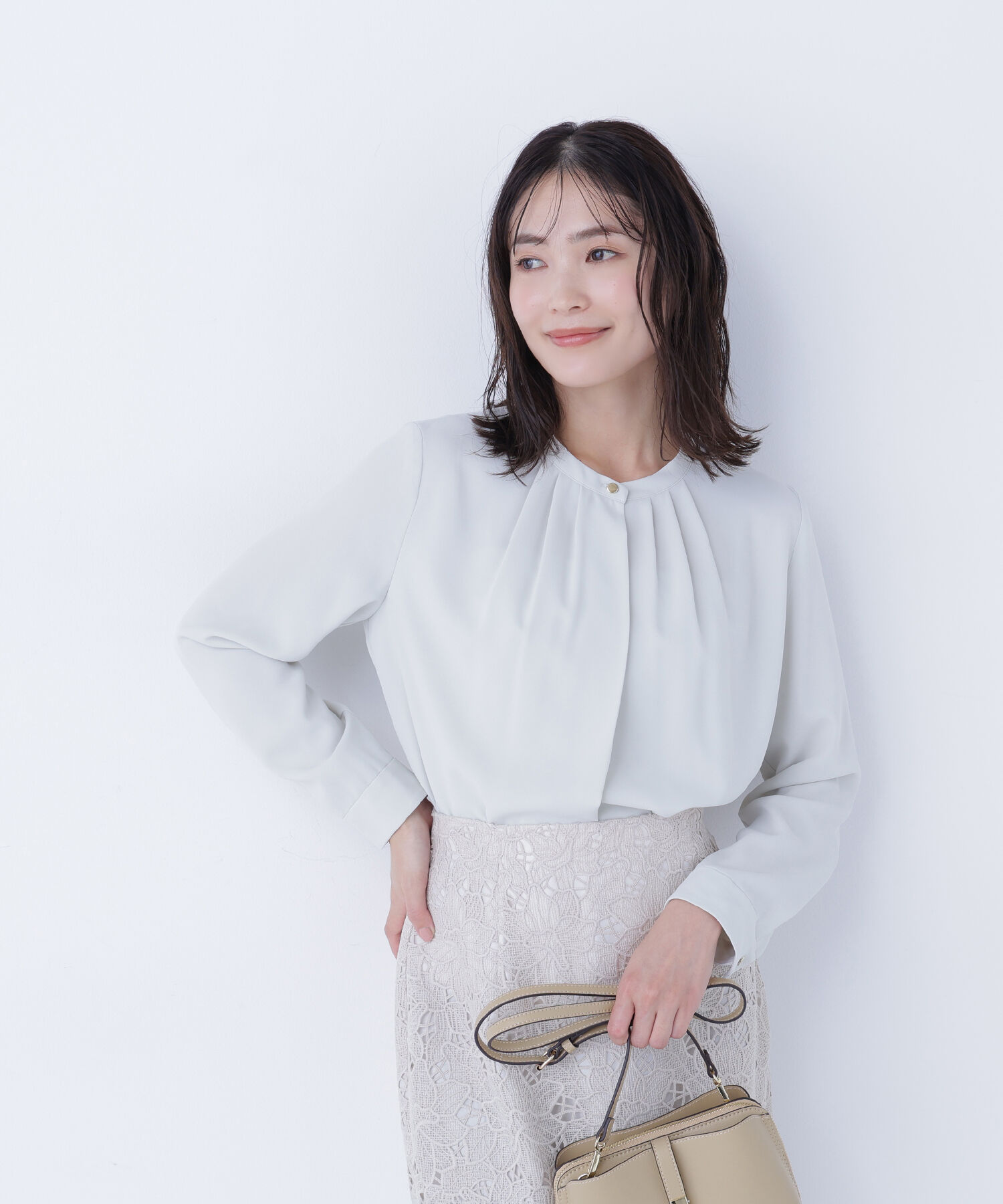  「フロントタックブラウス」|シャツ・ブラウス|