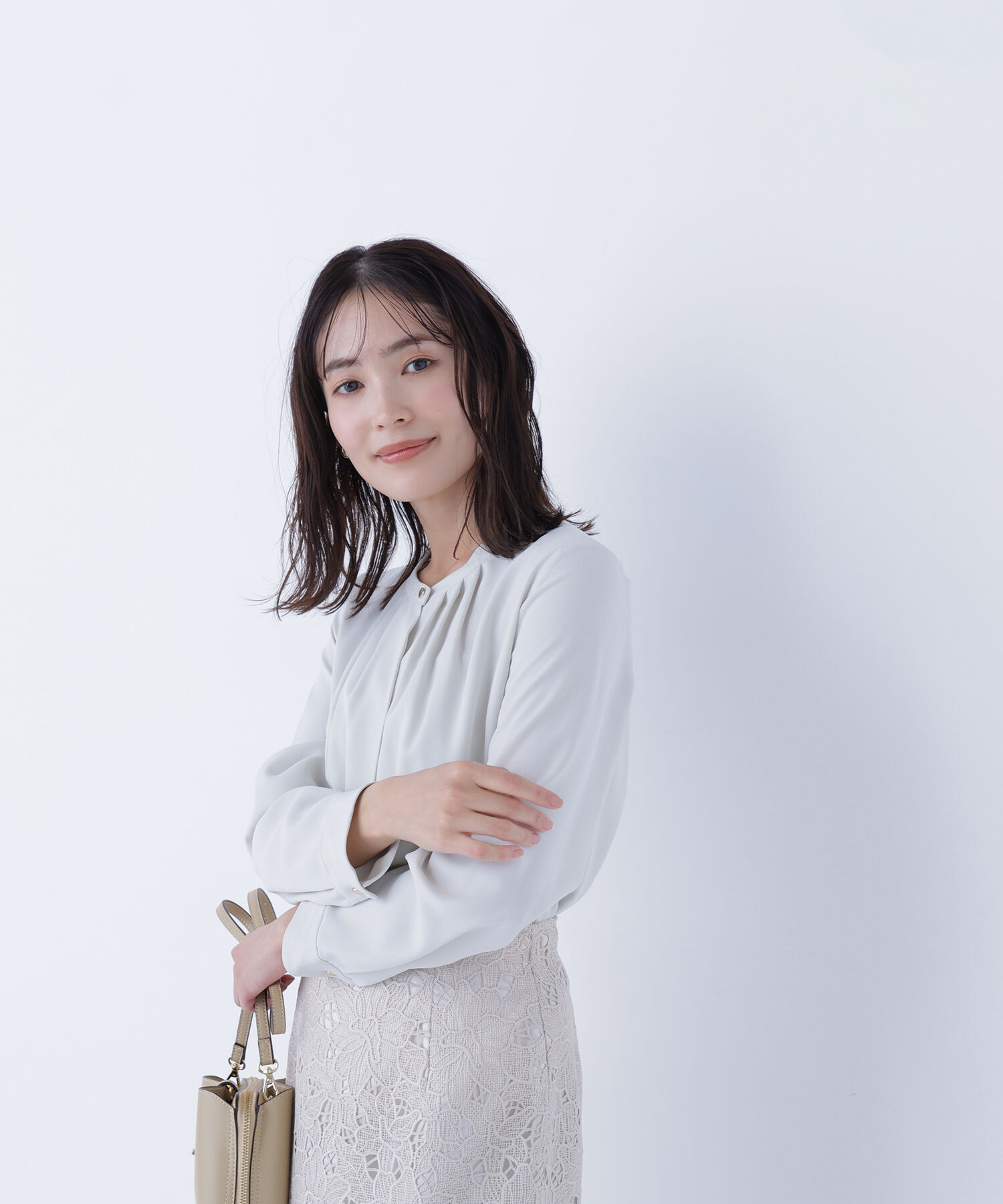  「フロントタックブラウス」|シャツ・ブラウス|