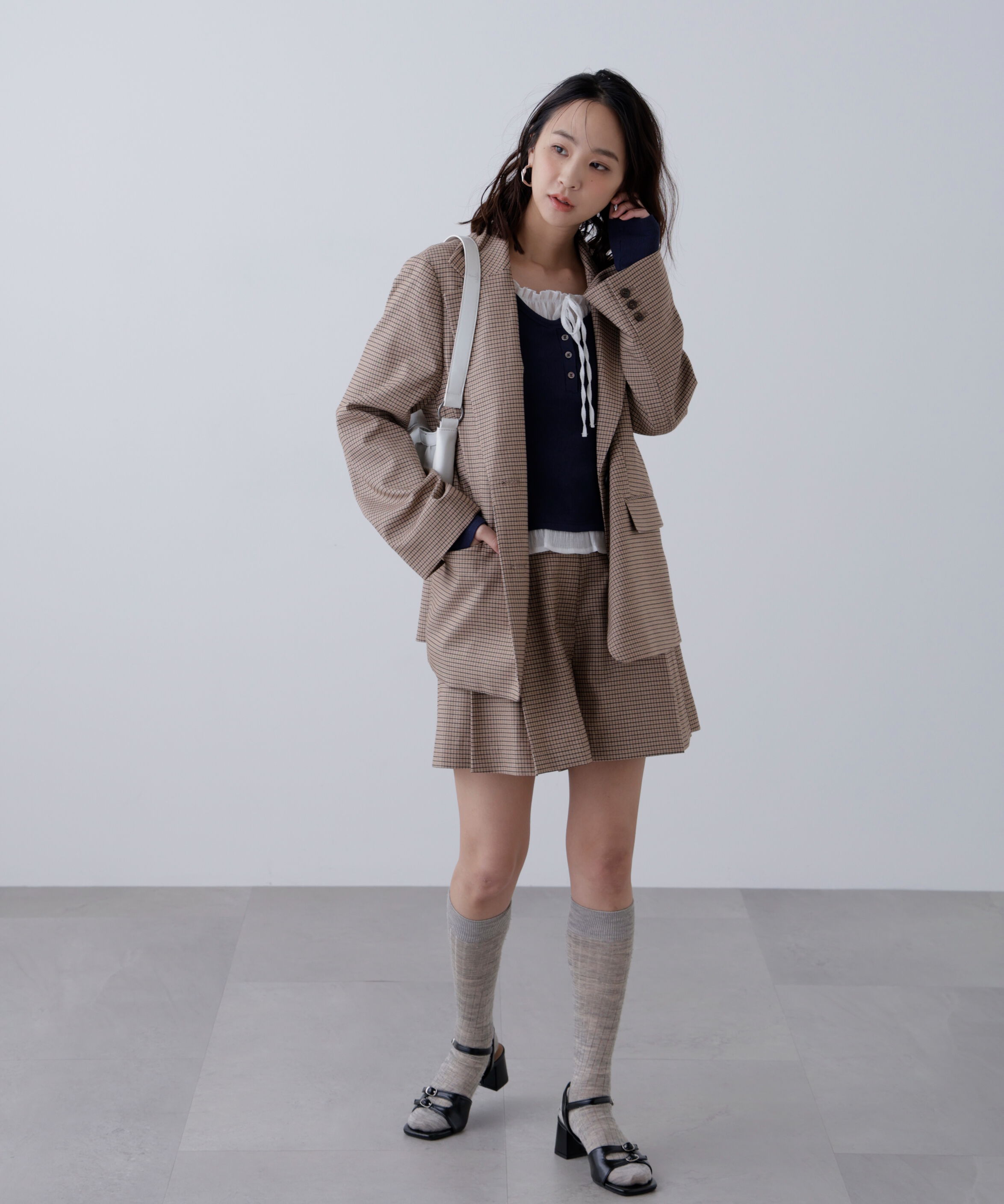  「〈セットアップ対応〉ツータックキュロットパンツ」|その他|