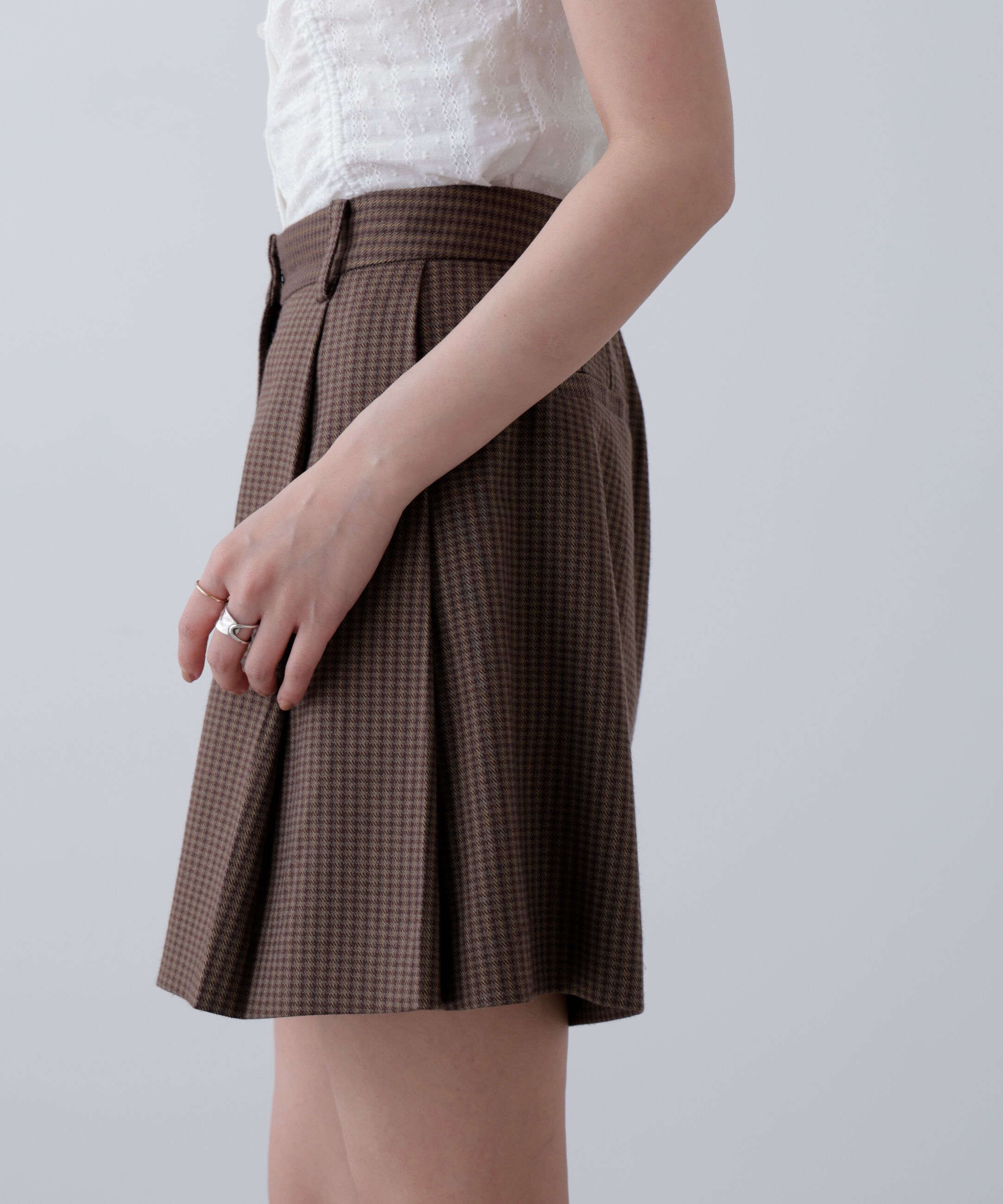  「〈セットアップ対応〉ツータックキュロットパンツ」|その他|