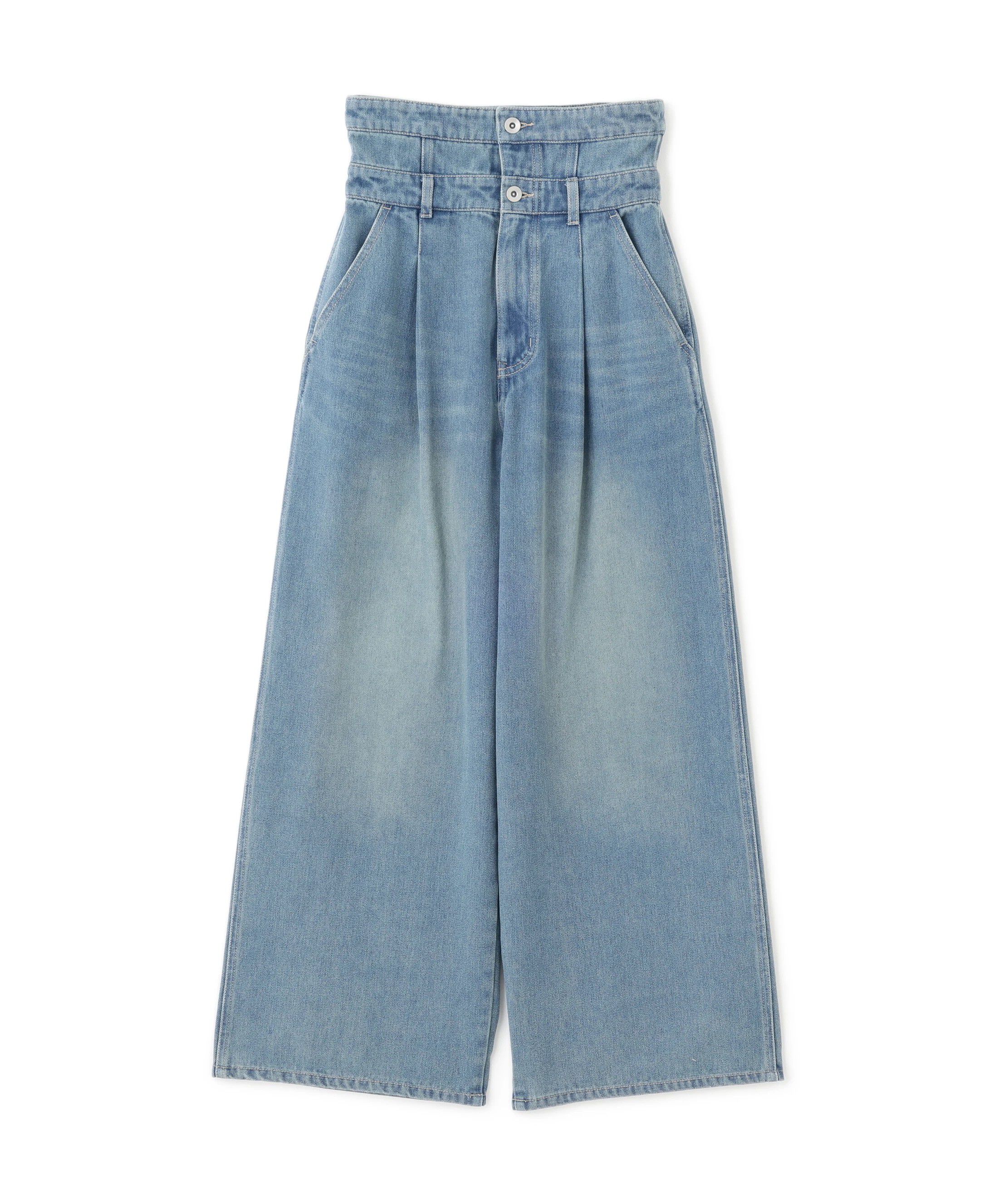  「折り返しハイウエストデニムパンツ」|その他|