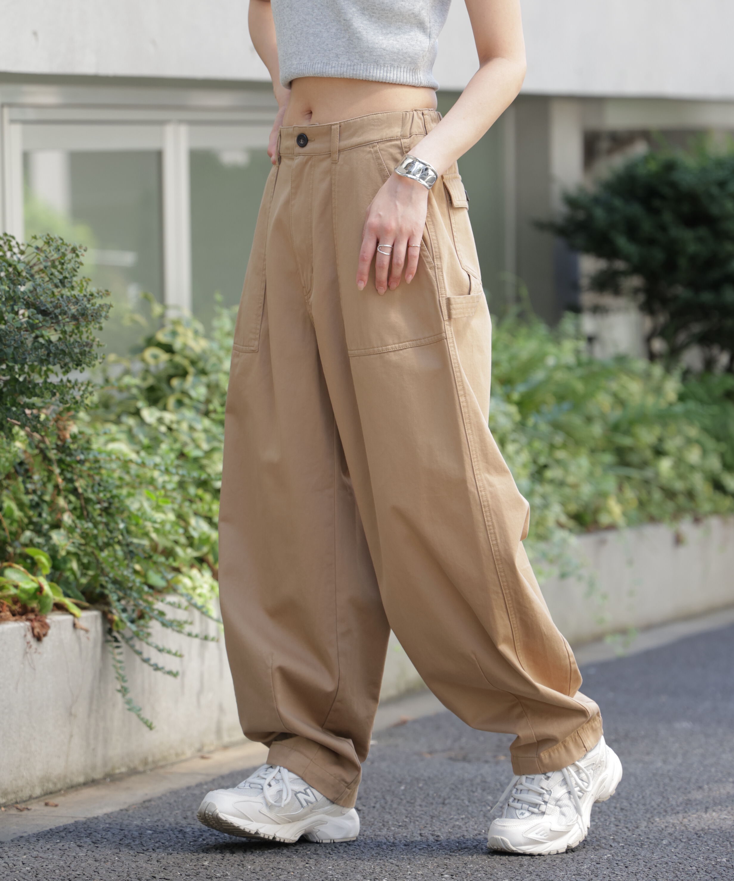  「〈フリーズマート別注〉GUNG HO ミリタリーバレルパンツ」|その他|ベージュ