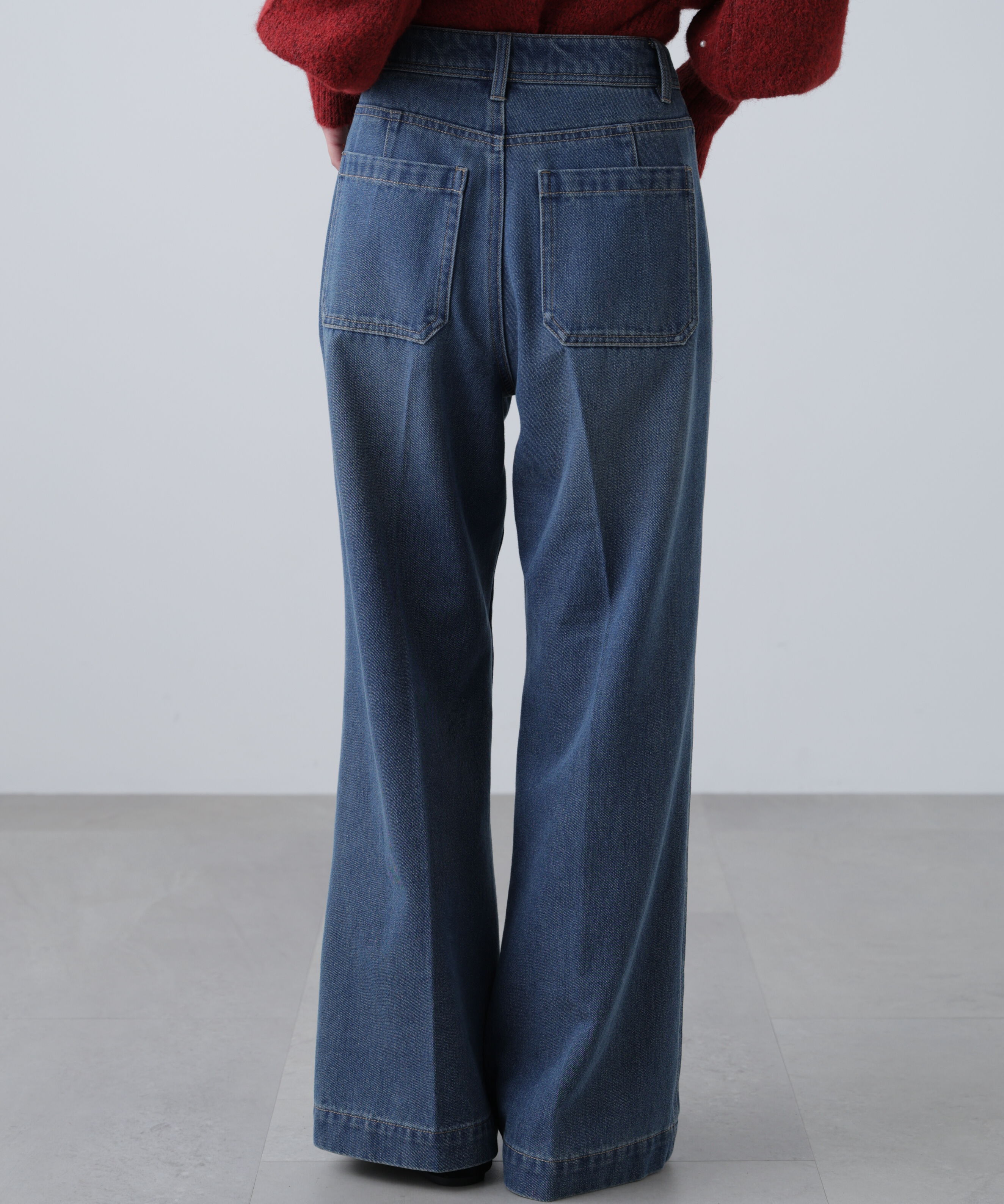  「フロントポケットソフトバギーデニムパンツ」|その他|