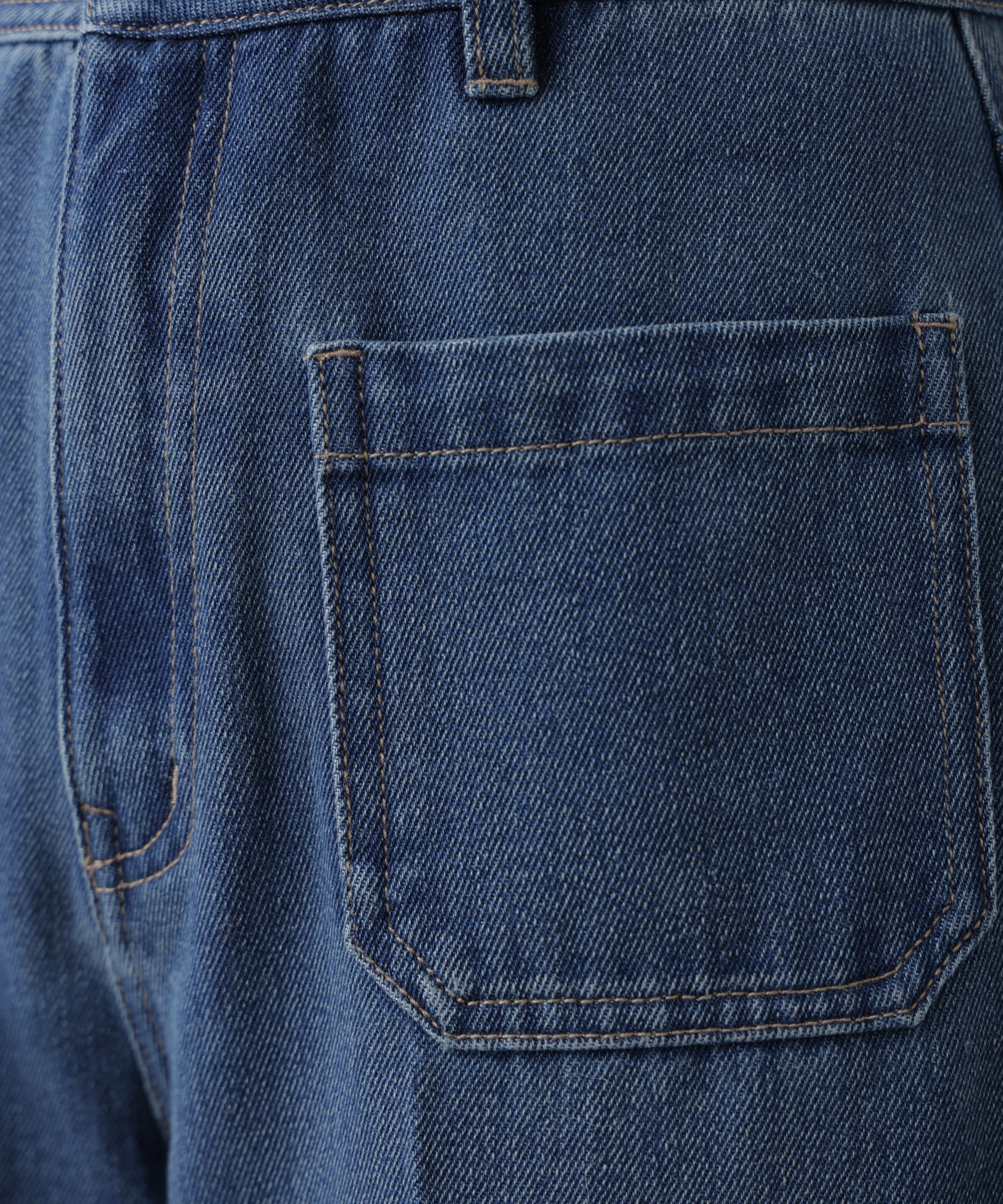  「フロントポケットソフトバギーデニムパンツ」|その他|