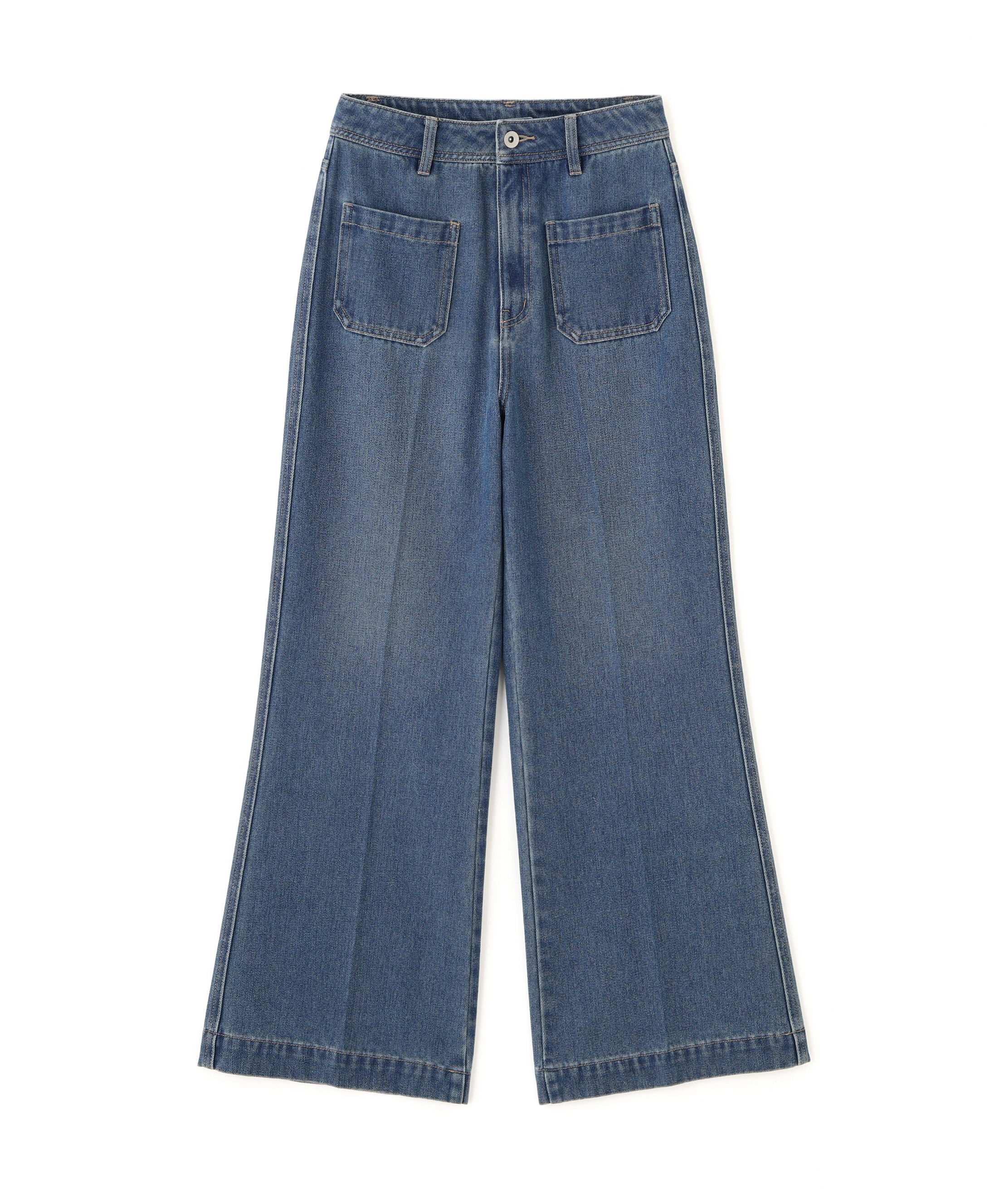  「フロントポケットソフトバギーデニムパンツ」|その他|