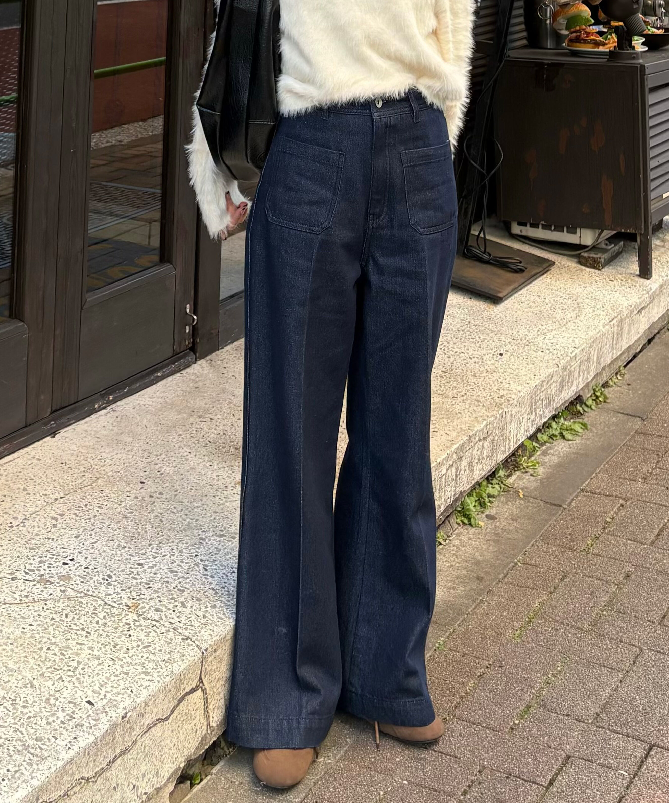  「フロントポケットソフトバギーデニムパンツ」|その他|ワンウォッシ 1