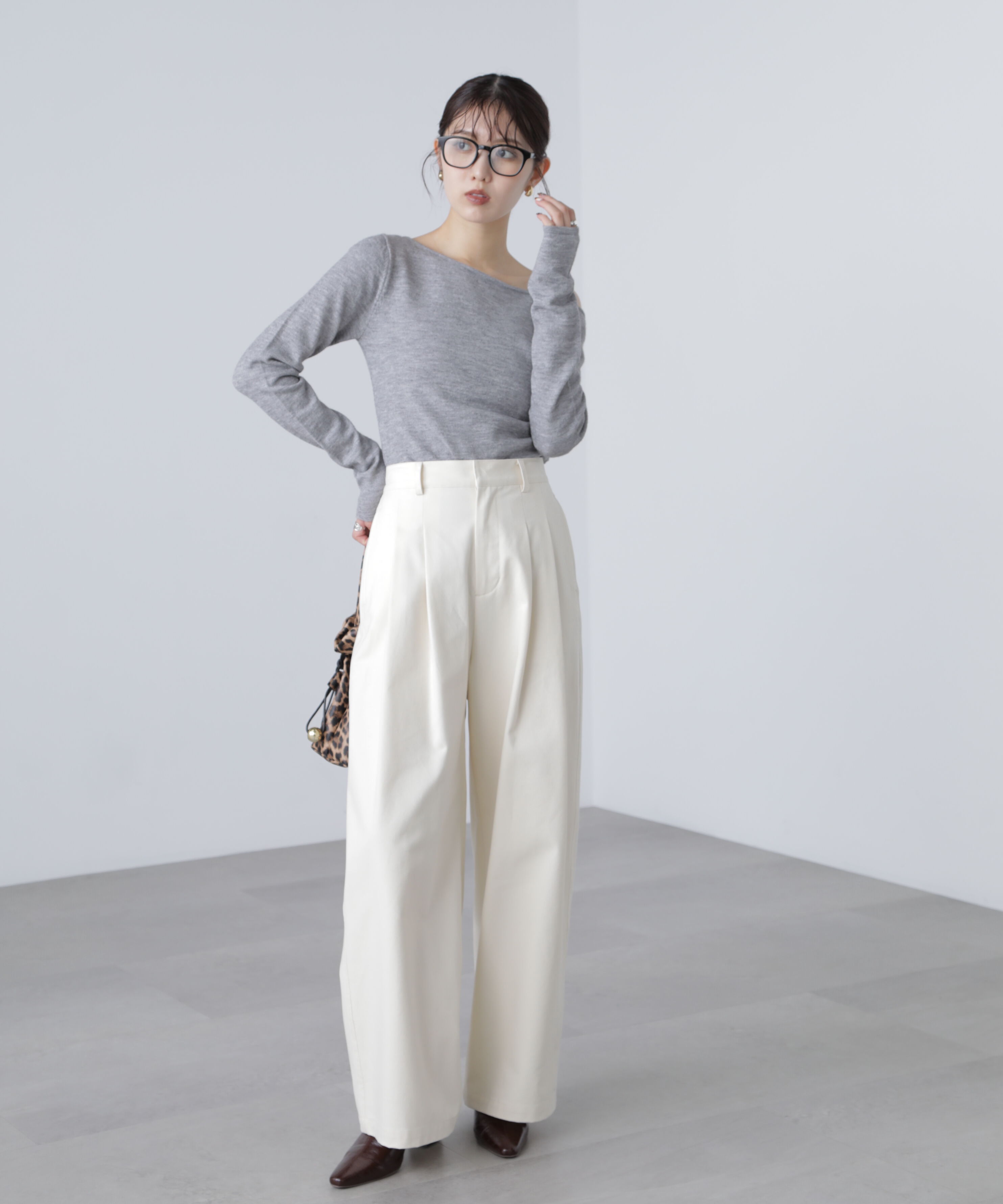  「微起毛ツータックボリュームパンツ」|その他|