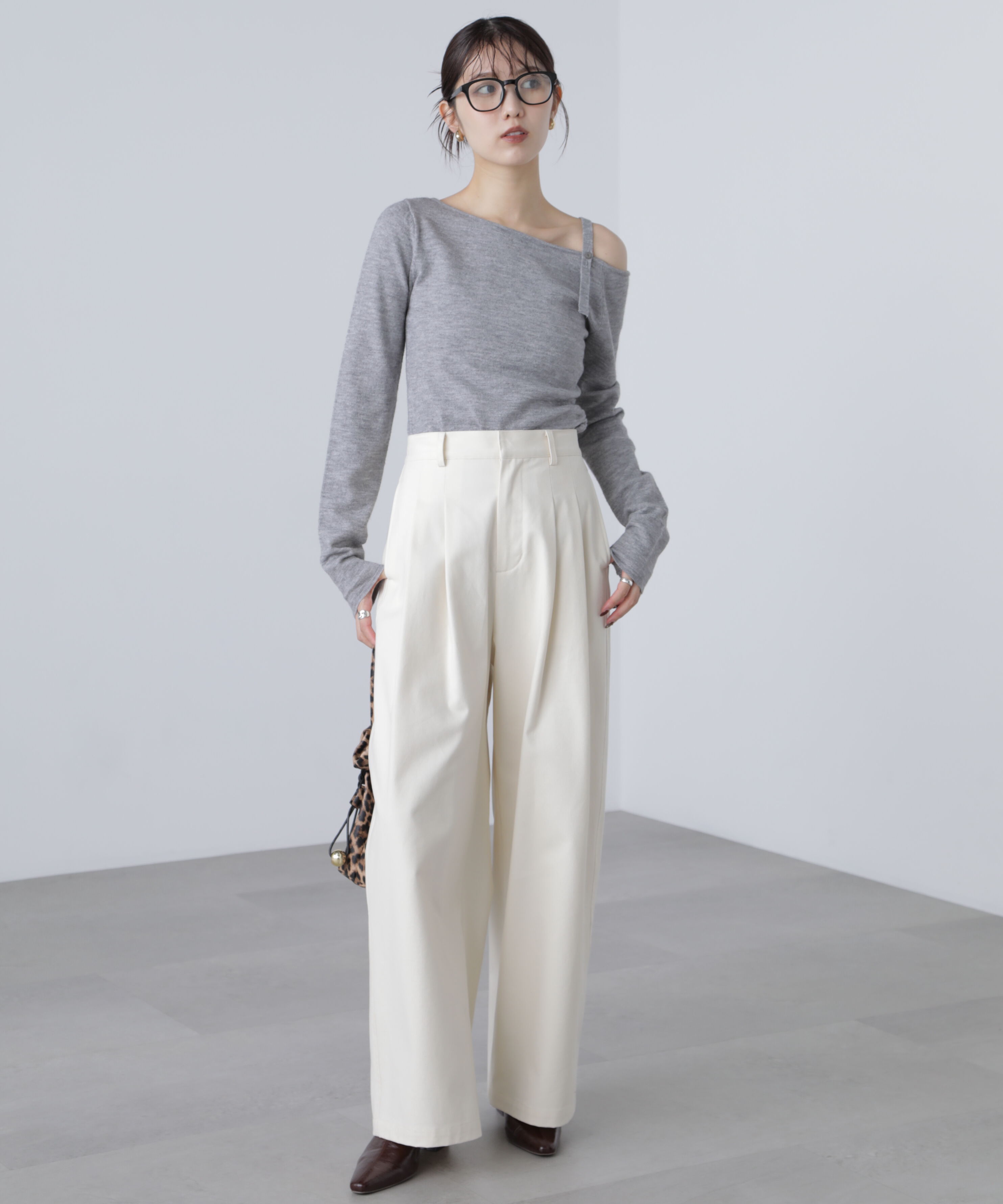  「微起毛ツータックボリュームパンツ」|その他|