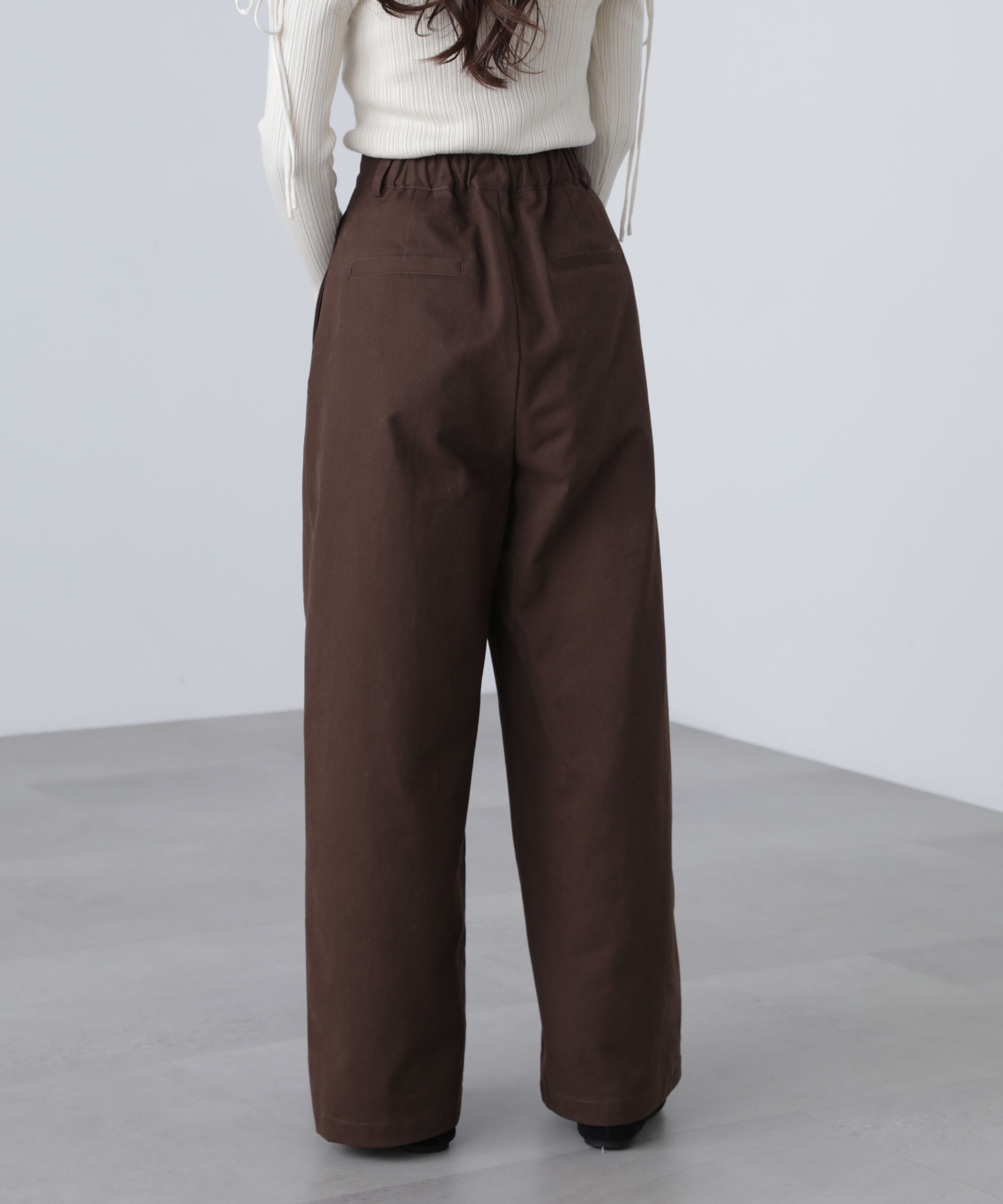  「微起毛ツータックボリュームパンツ」|その他|