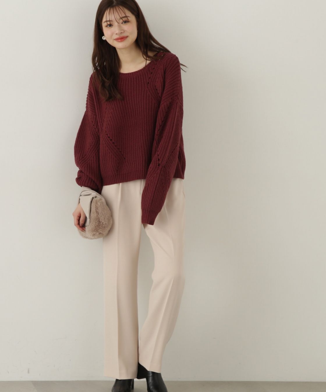 PROPORTION BODY DRESSING「美脚パンツ　24AW」|その他|アイボリー2