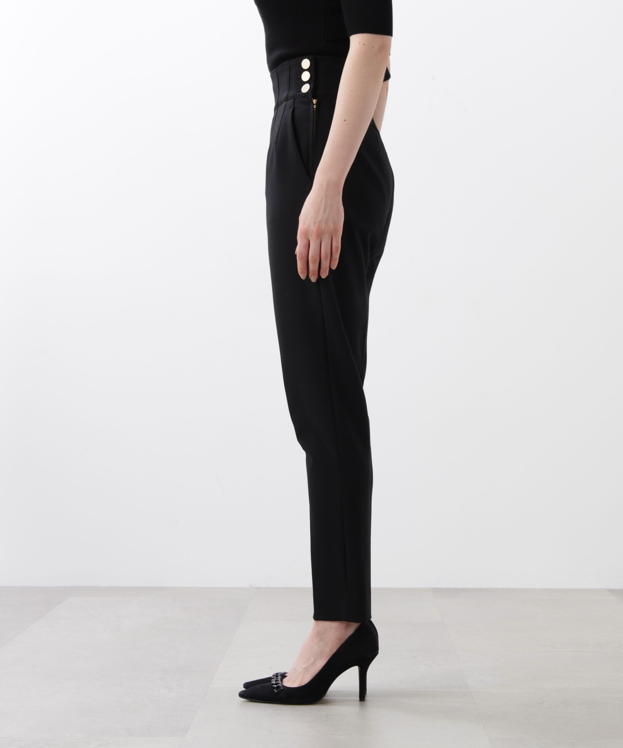  「◆サイドボタンテーパードパンツ」|その他|