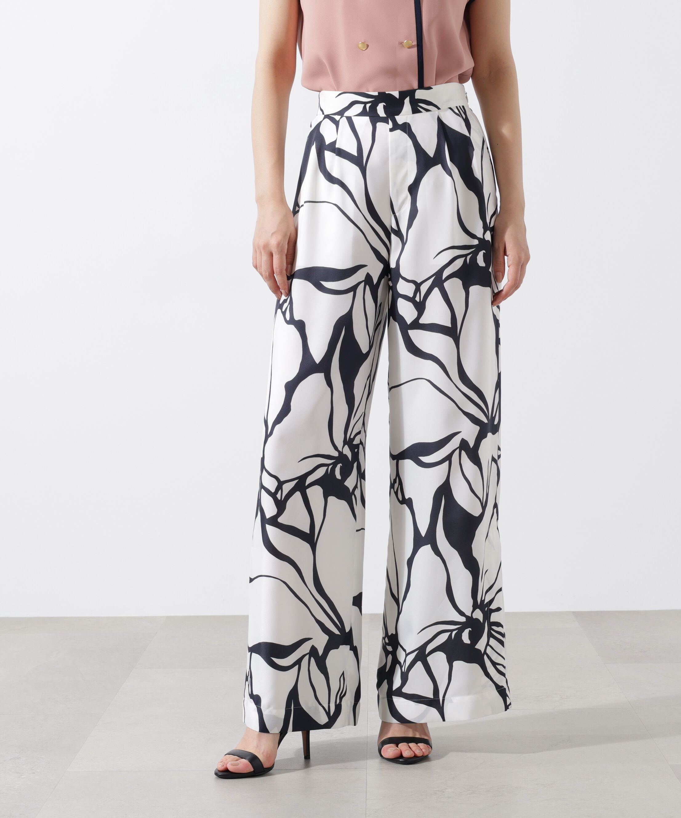  「アートフラワープリントパンツ」|その他|