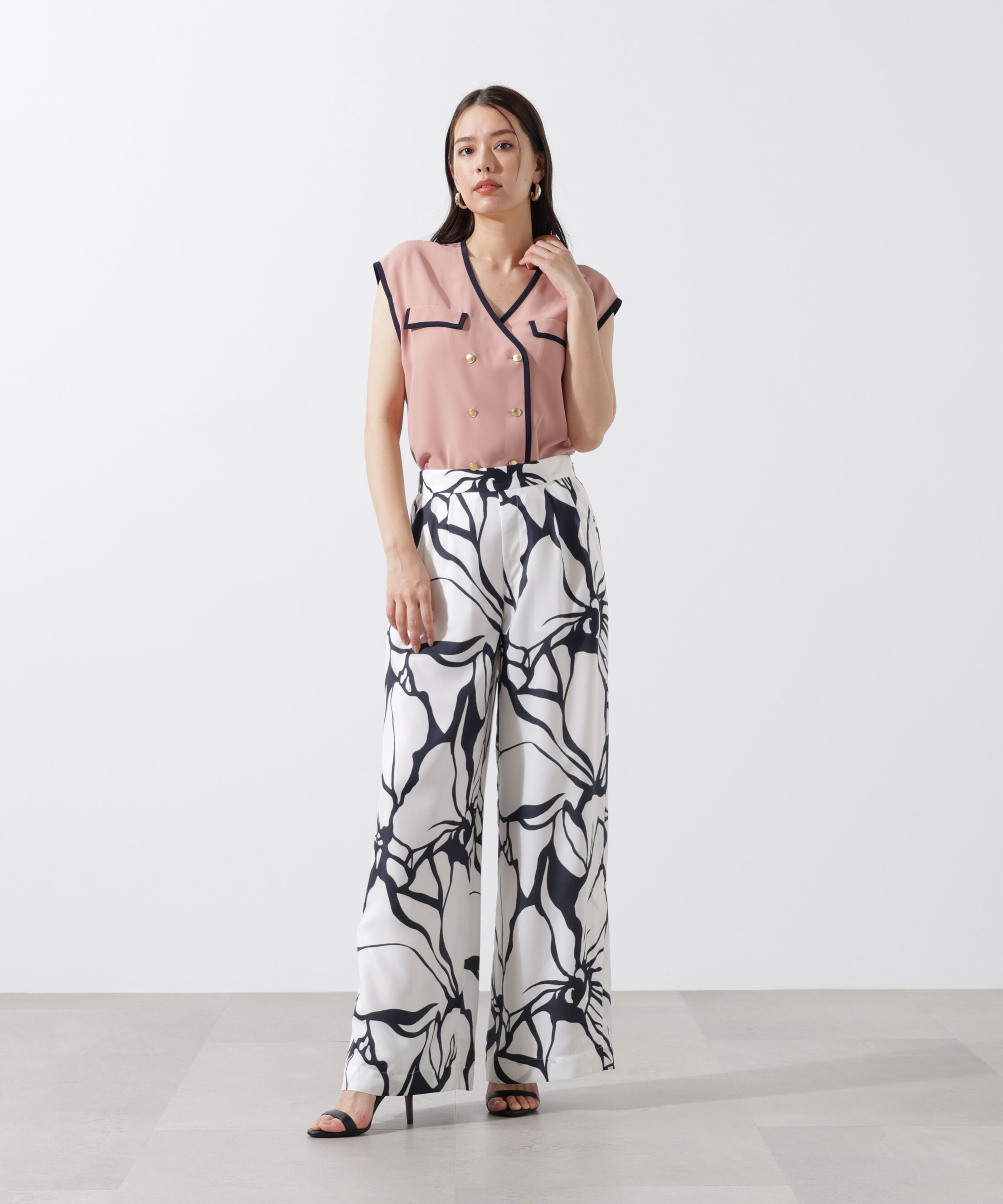  「アートフラワープリントパンツ」|その他|