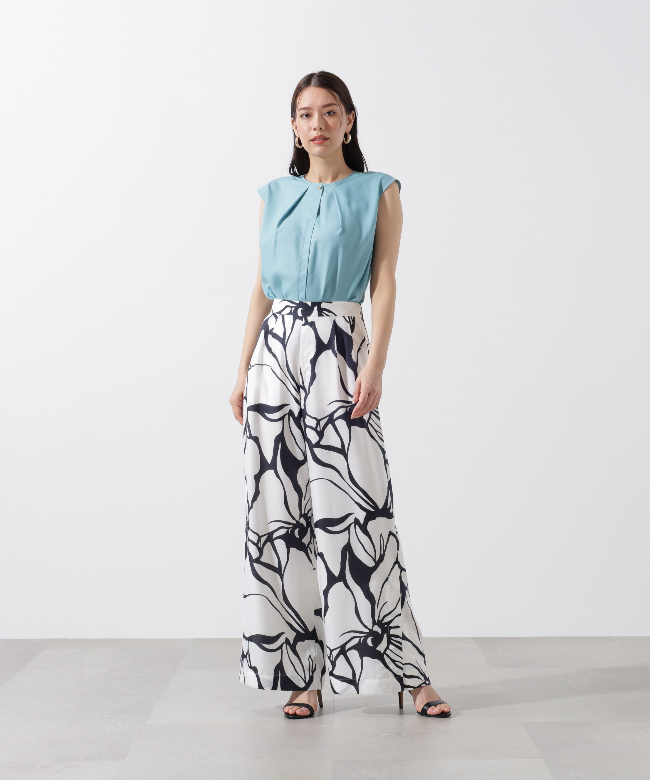  「アートフラワープリントパンツ」|その他|