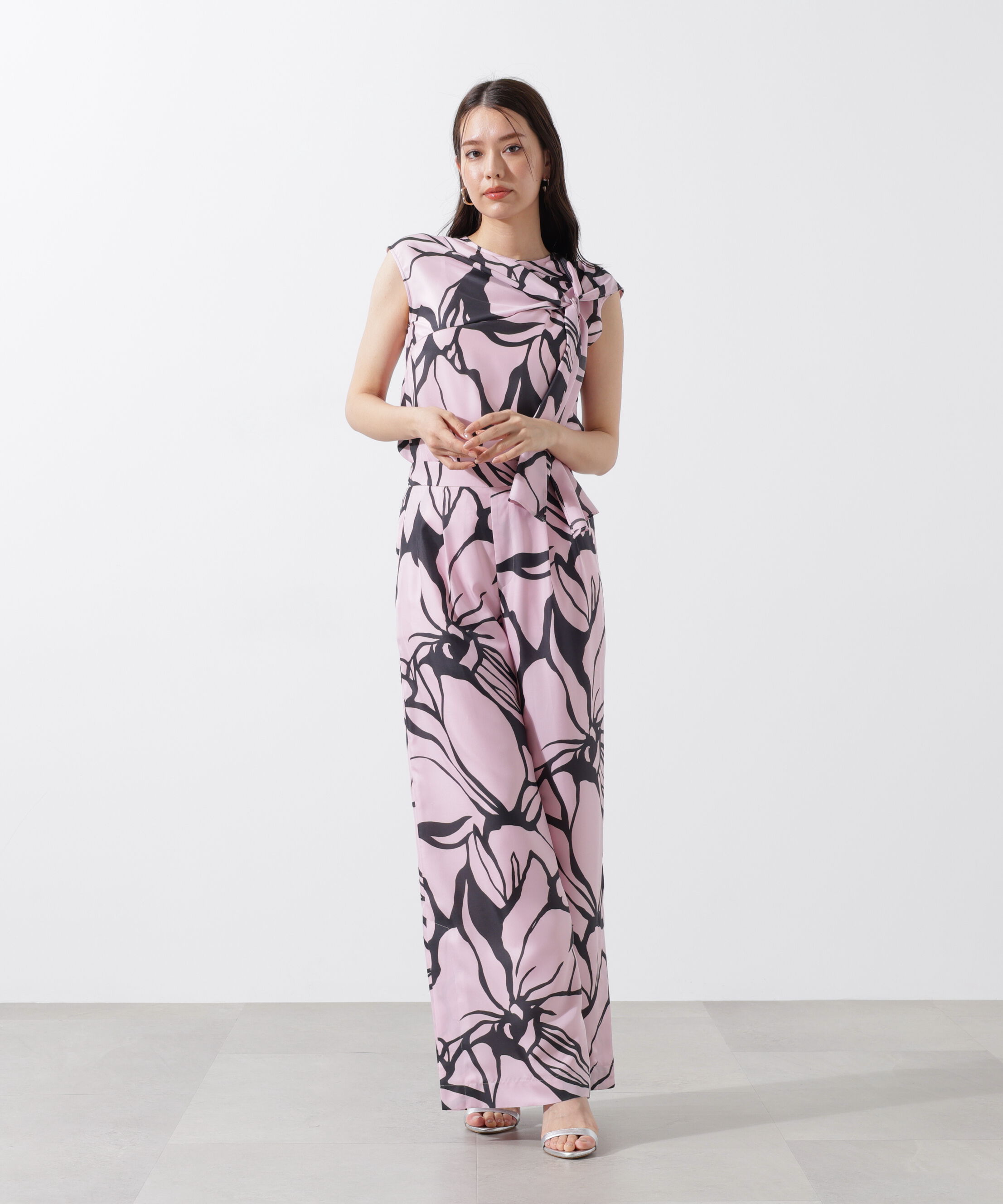  「アートフラワープリントパンツ」|その他|