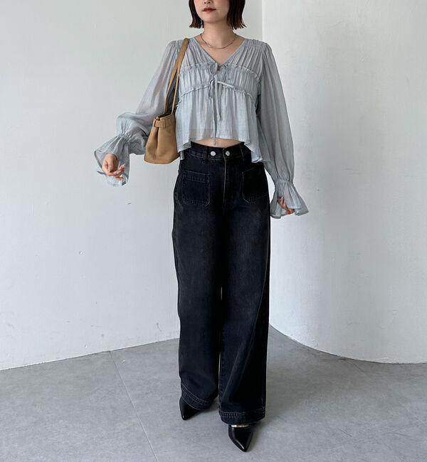 archives「楊柳シャーリングショートブラウス」|シャツ・ブラウス|