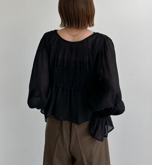 archives「楊柳シャーリングショートブラウス」|シャツ・ブラウス|