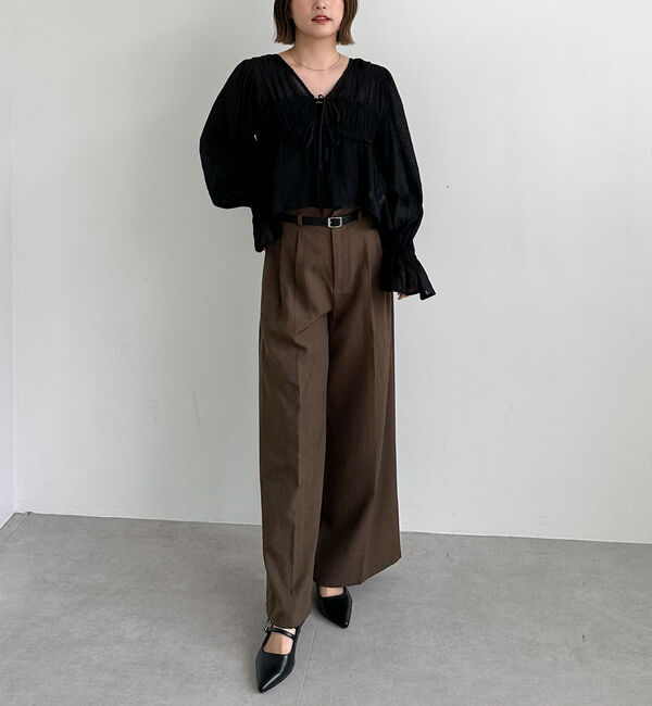 archives「楊柳シャーリングショートブラウス」|シャツ・ブラウス|