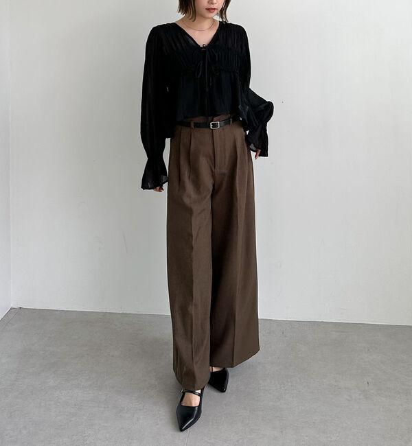 archives「楊柳シャーリングショートブラウス」|シャツ・ブラウス|