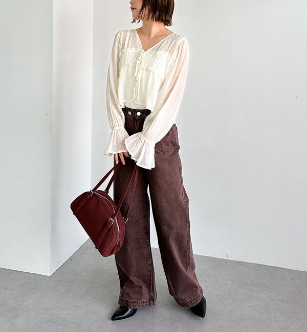 archives「楊柳シャーリングショートブラウス」|シャツ・ブラウス|