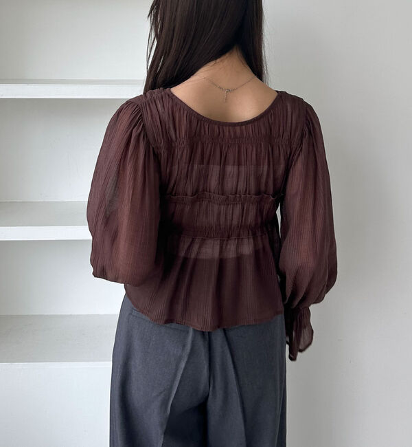 archives「楊柳シャーリングショートブラウス」|シャツ・ブラウス|