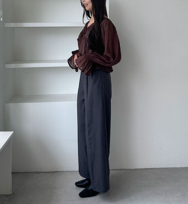 archives「楊柳シャーリングショートブラウス」|シャツ・ブラウス|