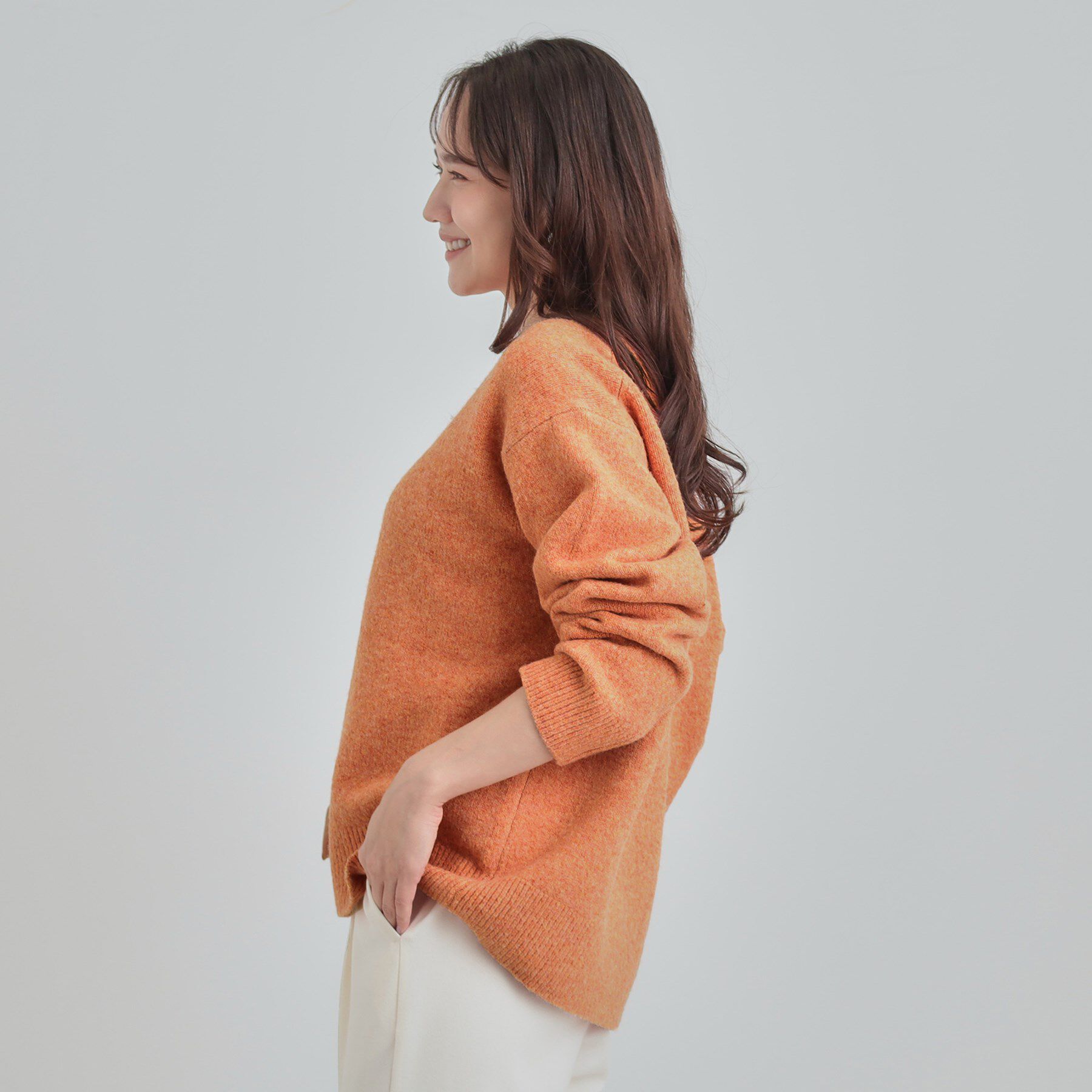 SHOO･LA･RUE「【洗濯機可/S-LL】選べる８色で色違いも欲しくなる ふんわりゆるニット」|ニット・セーター|