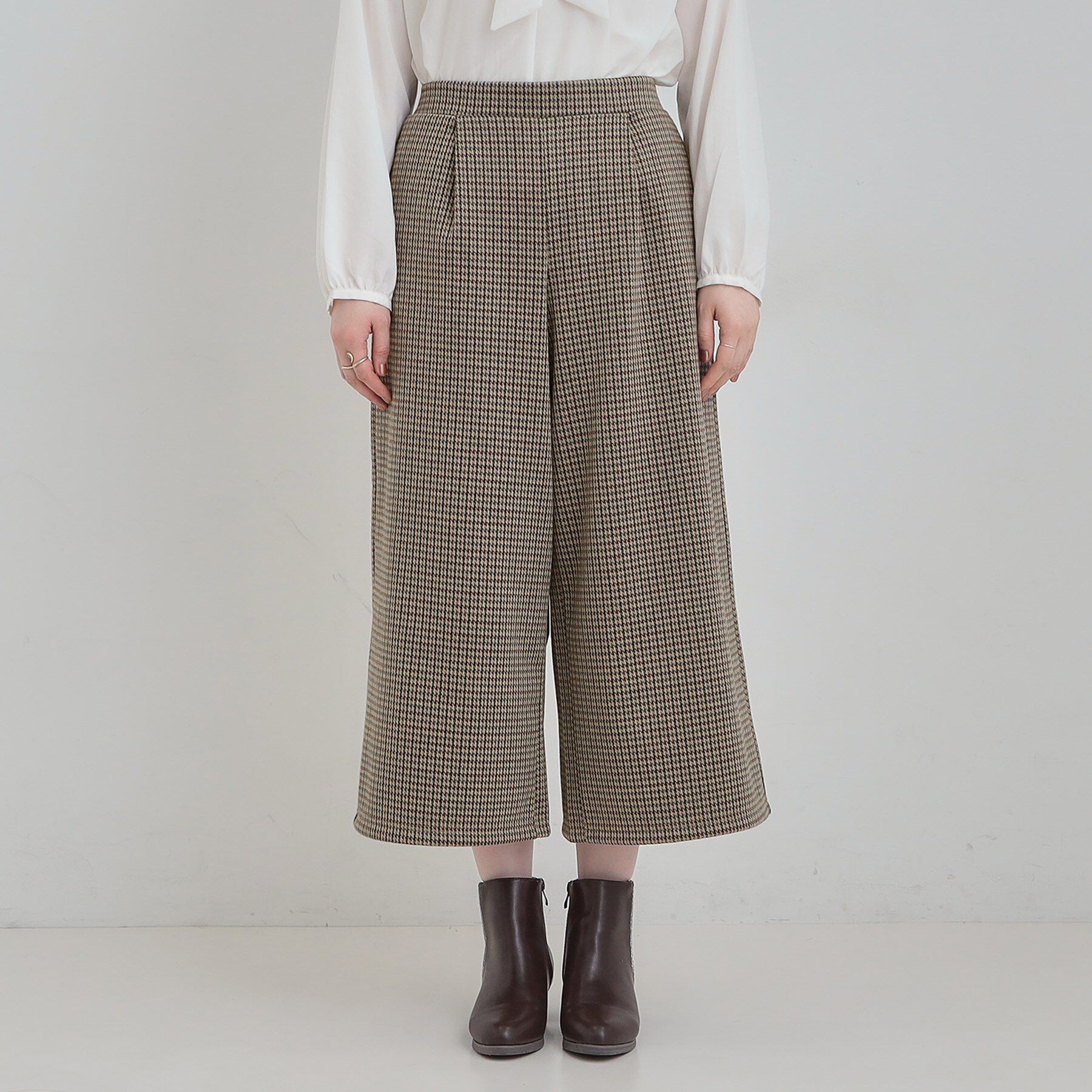 SHOO･LA･RUE「【洗濯機可/S-LL/あったか】体型カバーにも 裏起毛ガウチョパンツ」|その他|