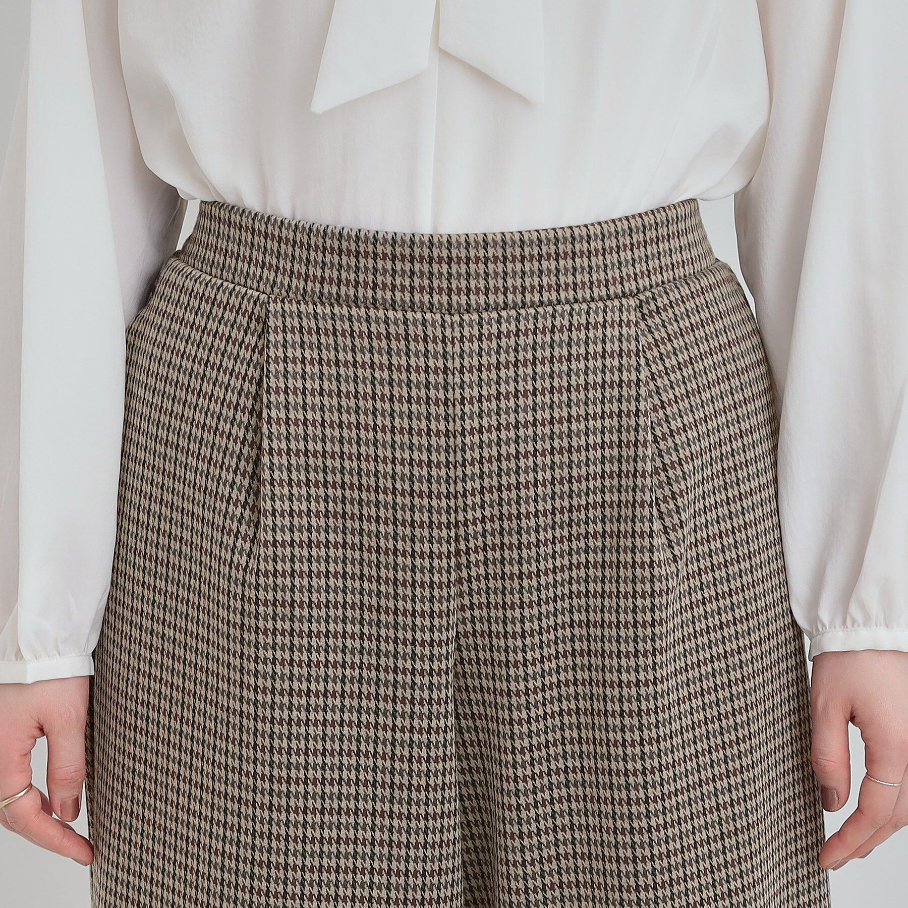 SHOO･LA･RUE「【洗濯機可/S-LL/あったか】体型カバーにも 裏起毛ガウチョパンツ」|その他|