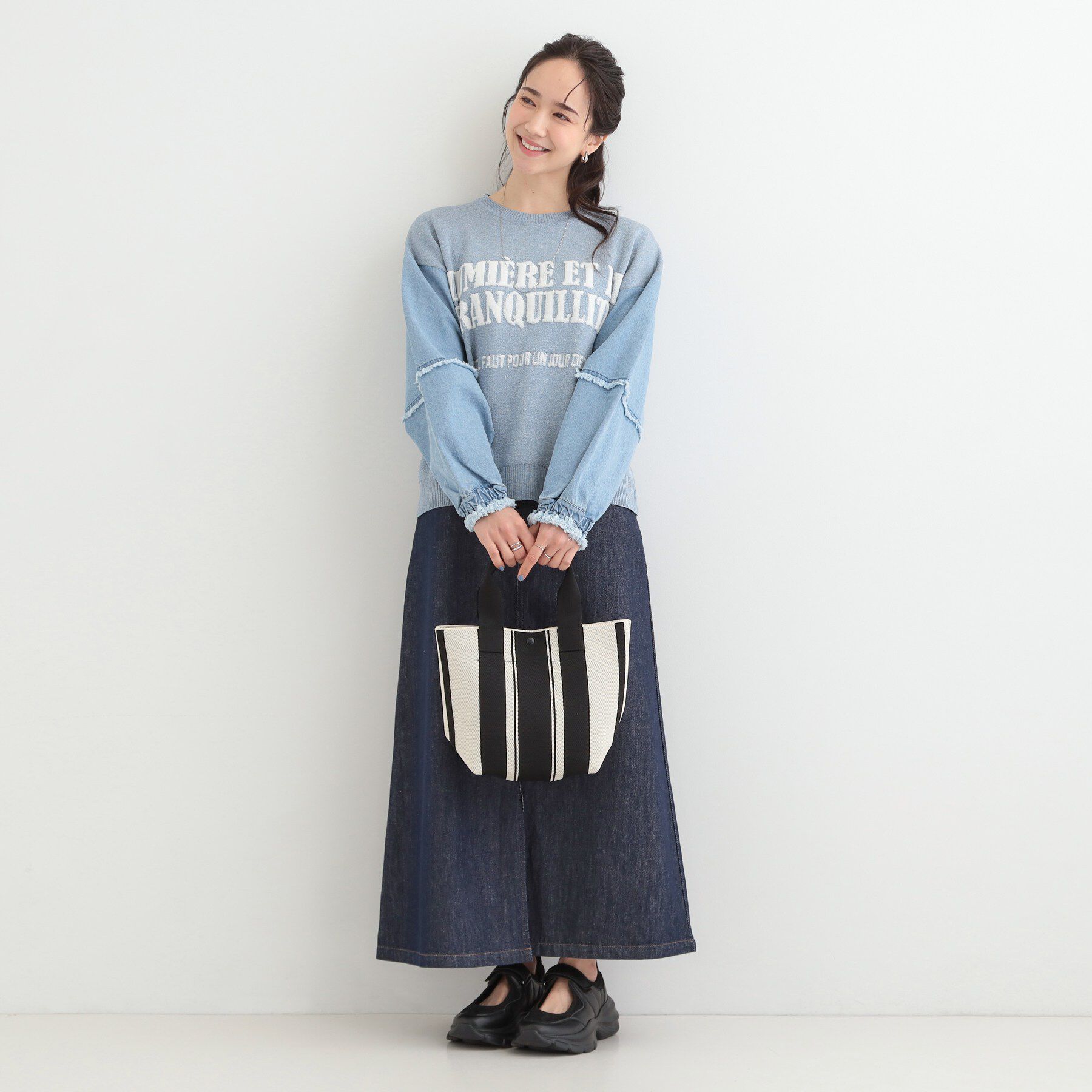 SHOO･LA･RUE「ニットランチトートバッグ」|トートバッグ|