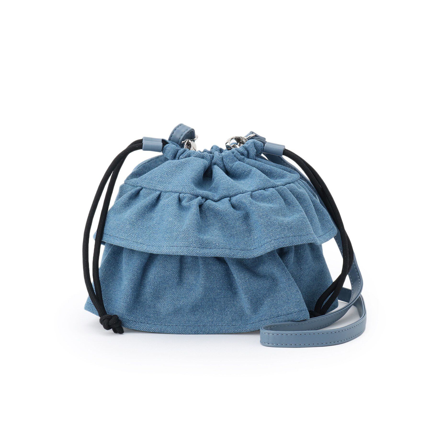 SHOO･LA･RUE「デニム巾着ショルダーバッグ」|ショルダー・メッセンジャー|