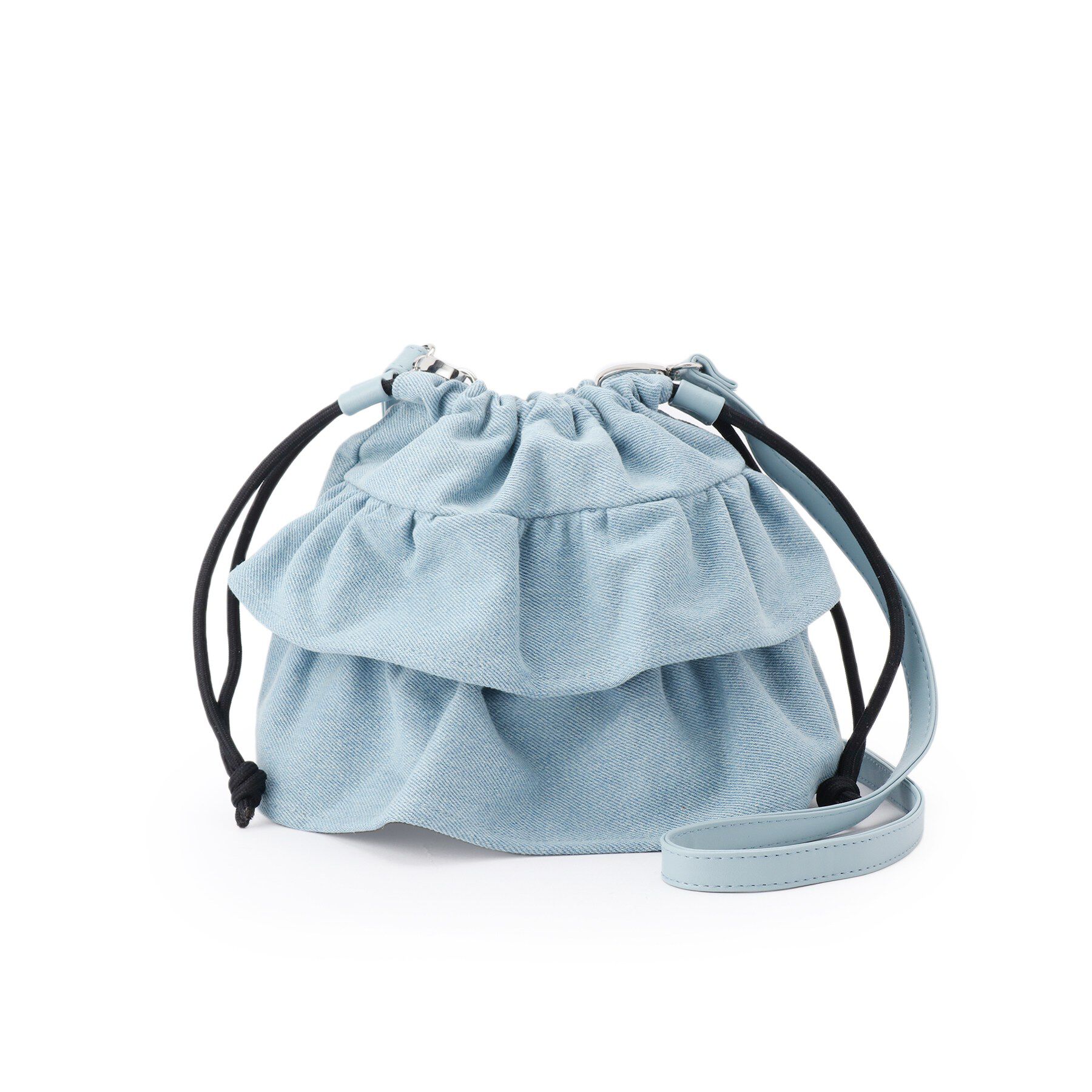 SHOO･LA･RUE「デニム巾着ショルダーバッグ」|ショルダー・メッセンジャー|