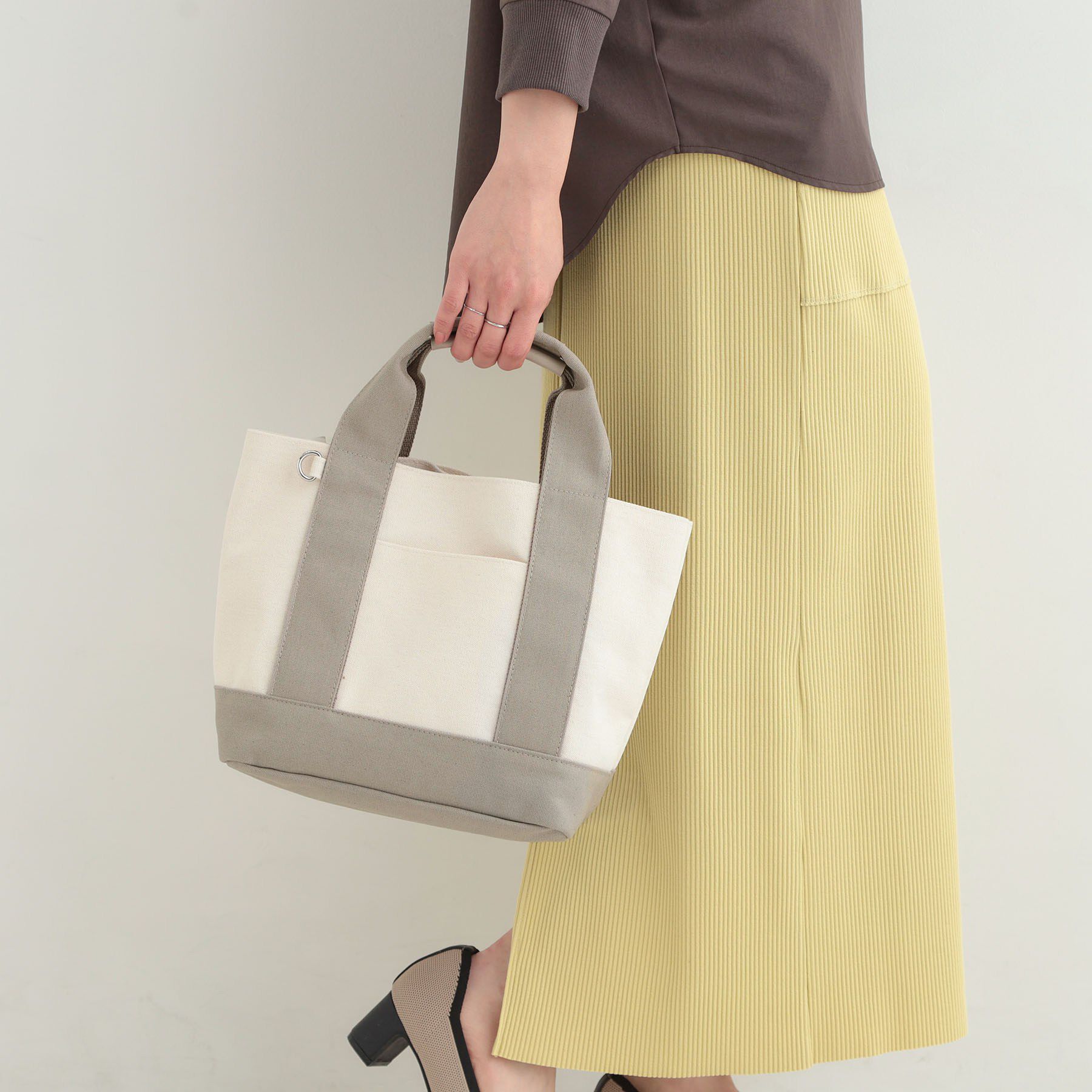 SHOO･LA･RUE「配色キャンバストートバッグ」|トートバッグ|