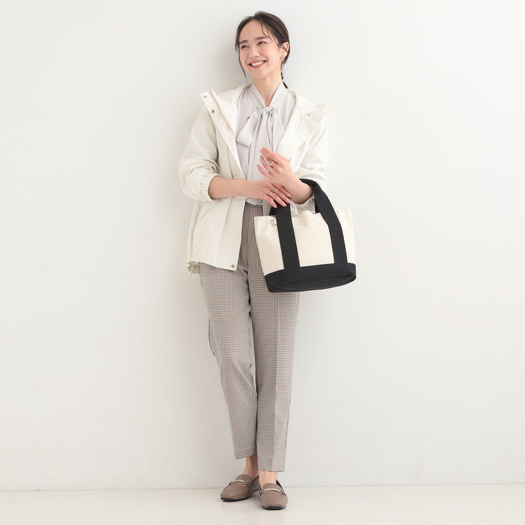 SHOO･LA･RUE「配色キャンバストートバッグ」|トートバッグ|