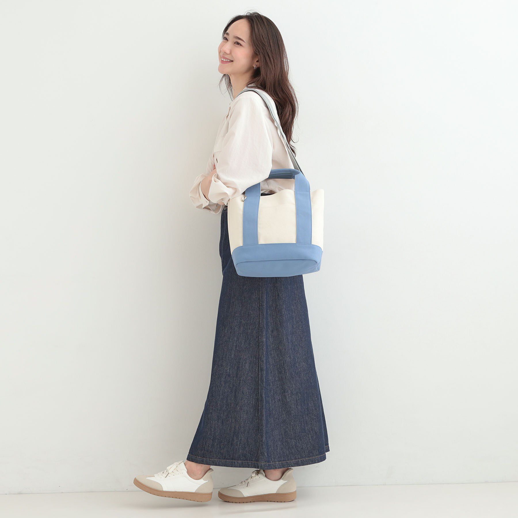 SHOO･LA･RUE「配色キャンバストートバッグ」|トートバッグ|