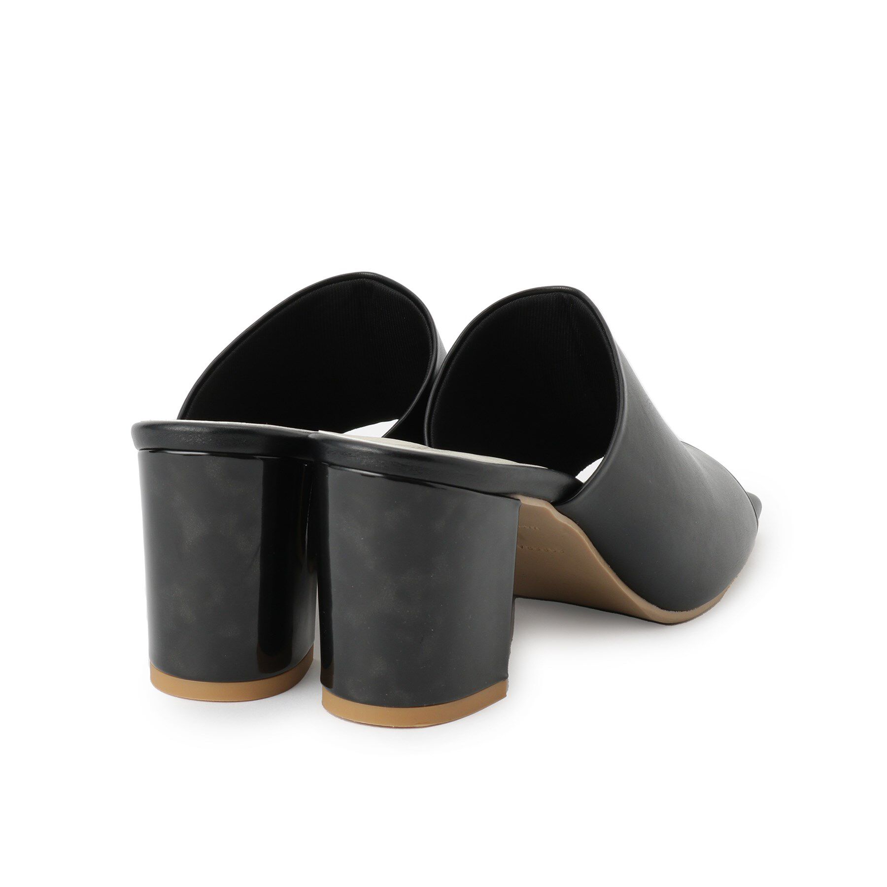 ESPERANZA「スクエアトゥブロックヒールミュール」|サンダル|