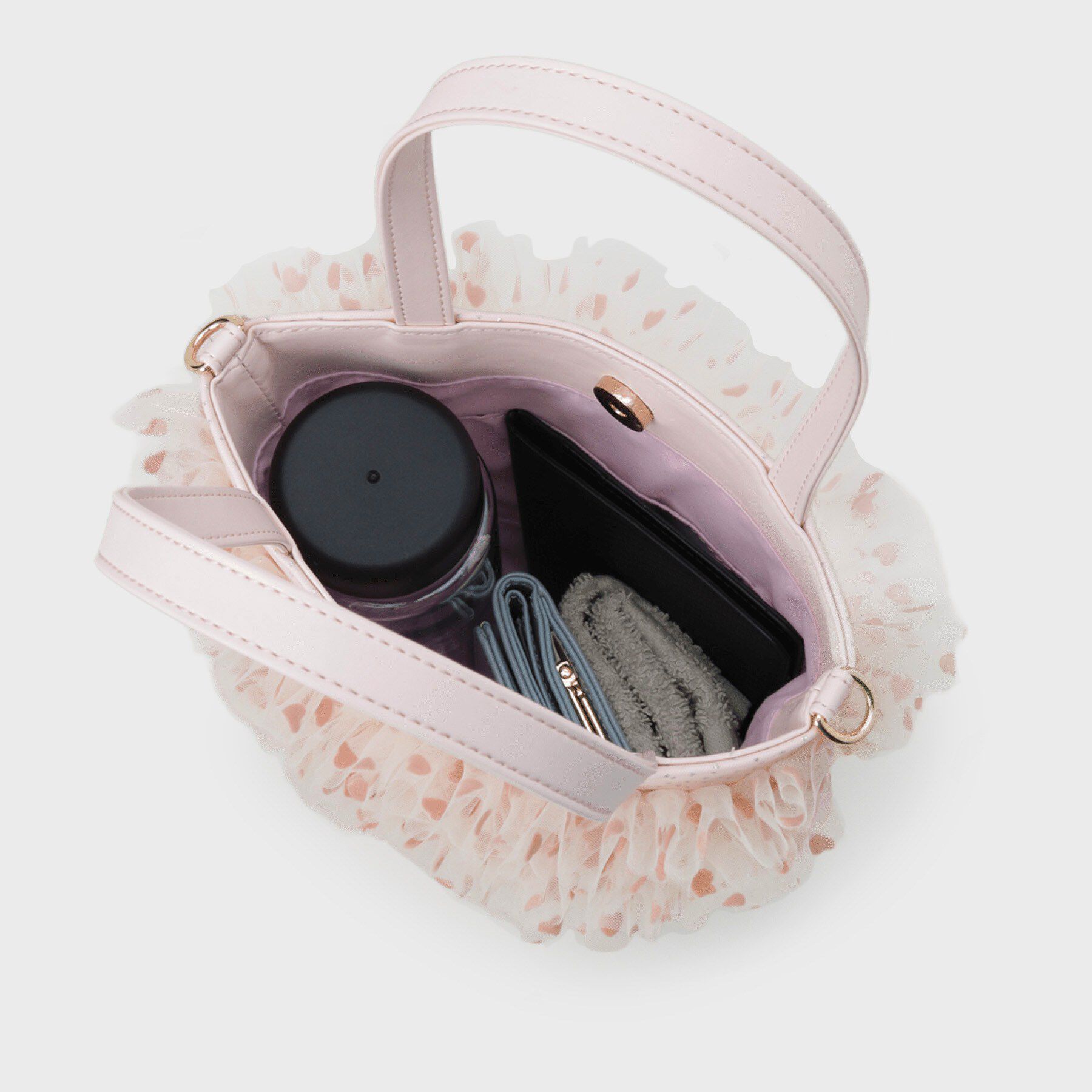 ESPERANZA「【VALENTINE Collection】ギャザーチュールバッグ」|ハンドバッグ|