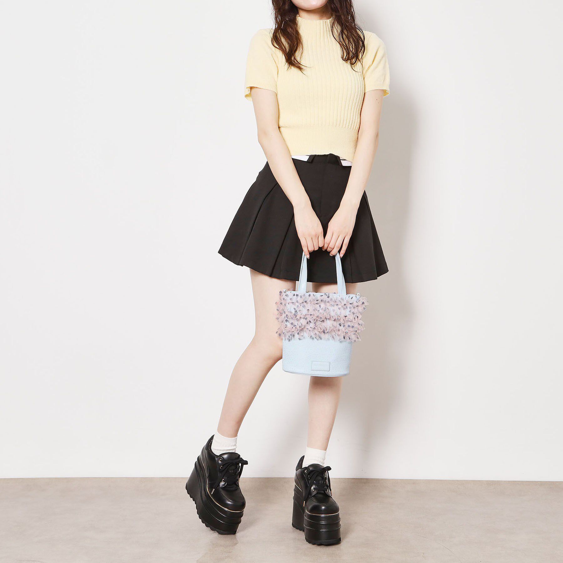 ESPERANZA「【VALENTINE Collection】ギャザーチュールバッグ」|ハンドバッグ|