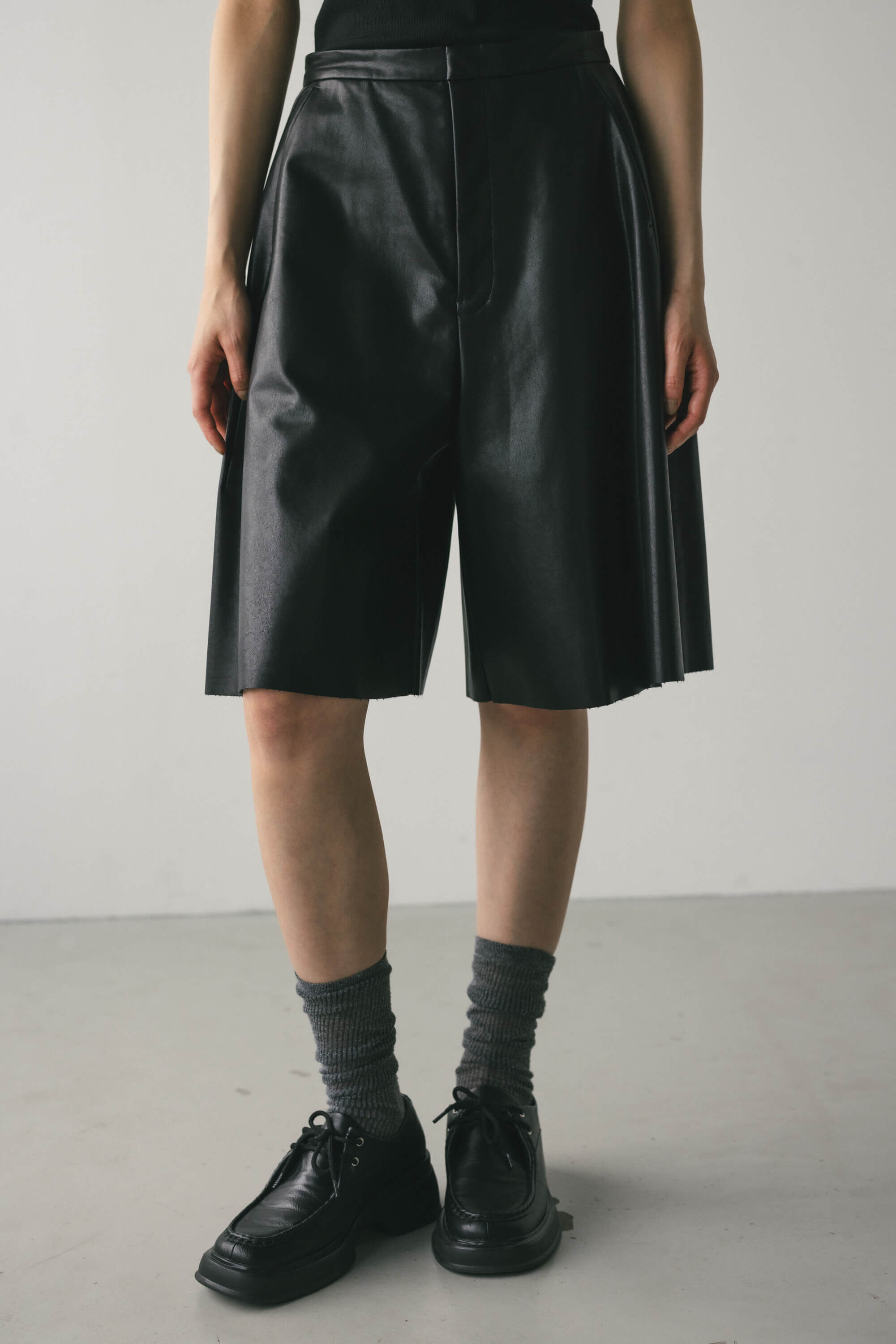 STYLEMIXER「フェイクレザーハーフパンツ」|その他|