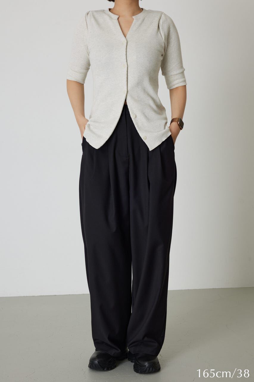 RIM.ARK 「W tuck wide slacks」|その他|