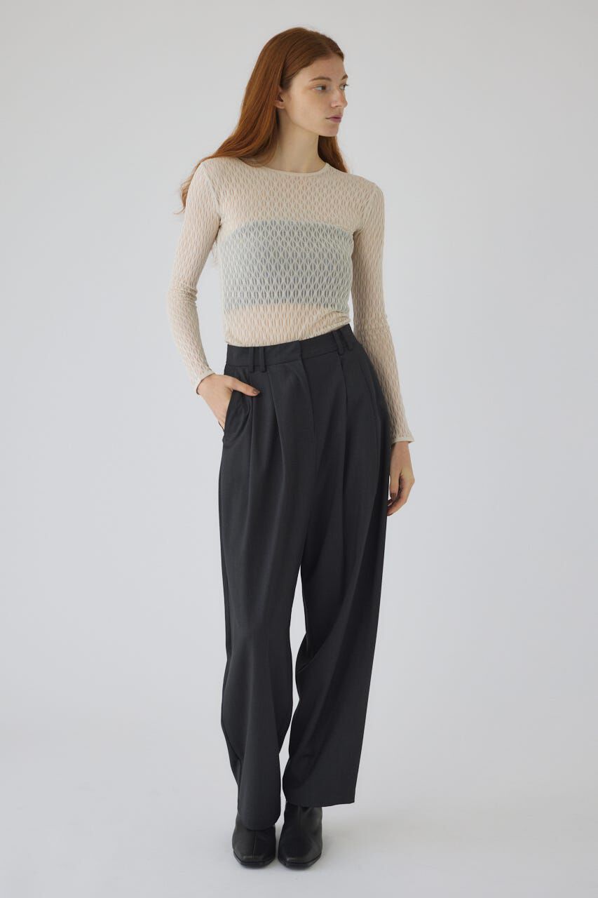 RIM.ARK 「W tuck wide slacks」|その他|