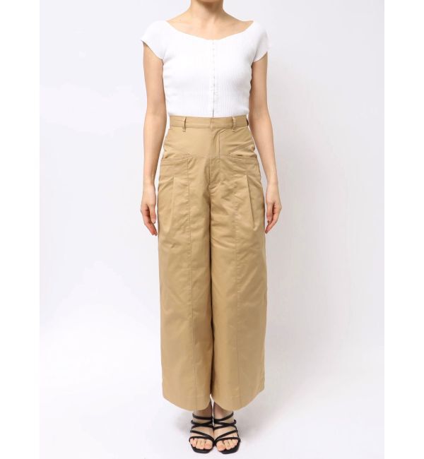 MERCURYDUO「チノハイウエストタックワイドパンツ」|その他|
