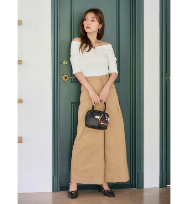 MERCURYDUO「チノハイウエストタックワイドパンツ」|その他|