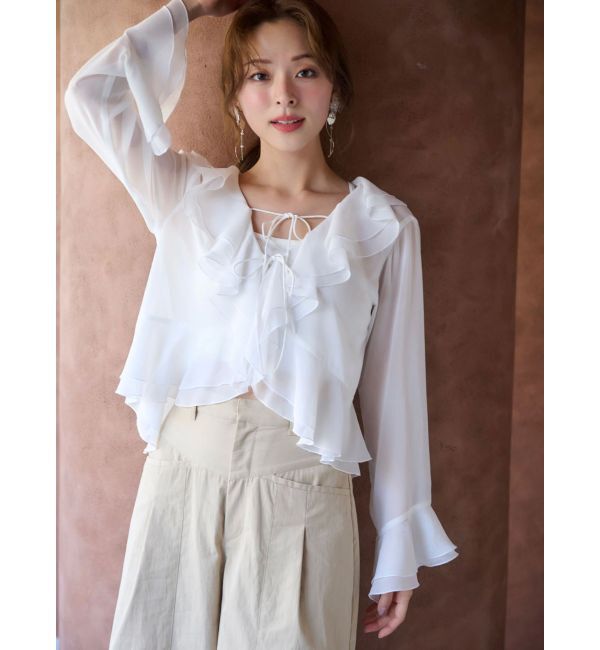 MERCURYDUO「チノハイウエストタックワイドパンツ」|その他|